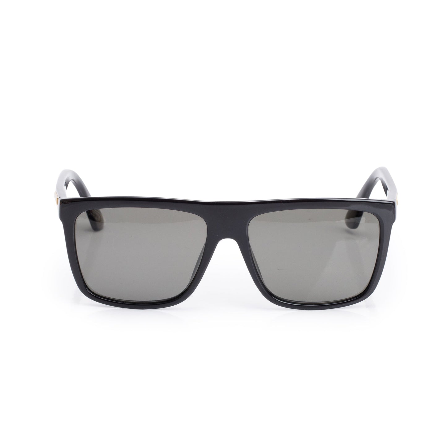 Gucci GG0748S Black Acetate Web Accent Square Sunglasses