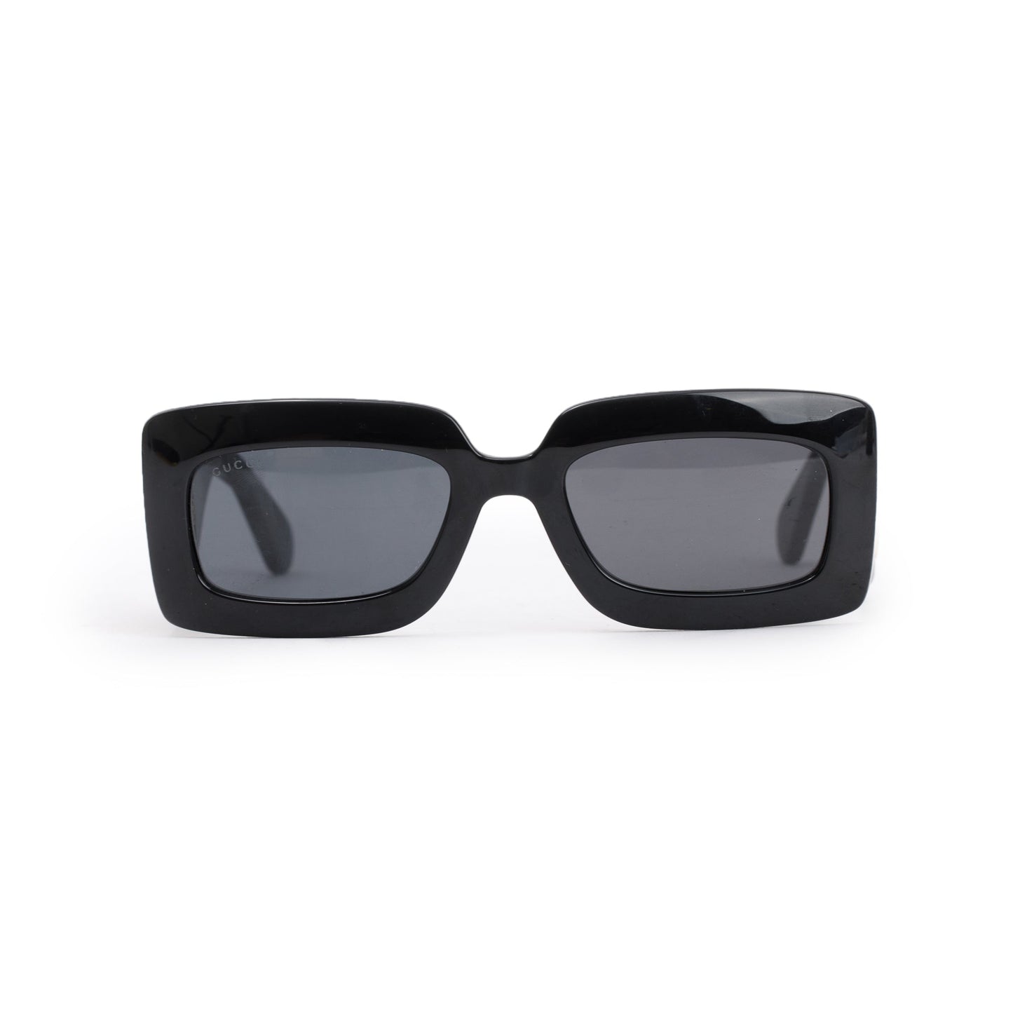 Gucci GG0811S Black Acetate GG Marmont Rectangular Sunglasses