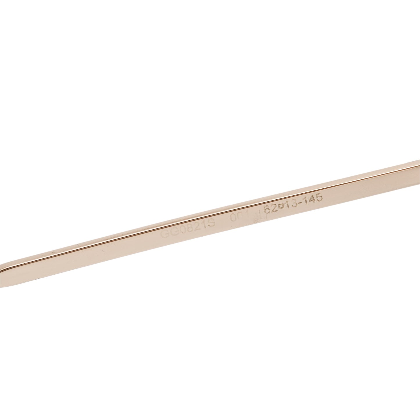 Gucci GG0821S Gold-Tone Frame Square Sunglasses