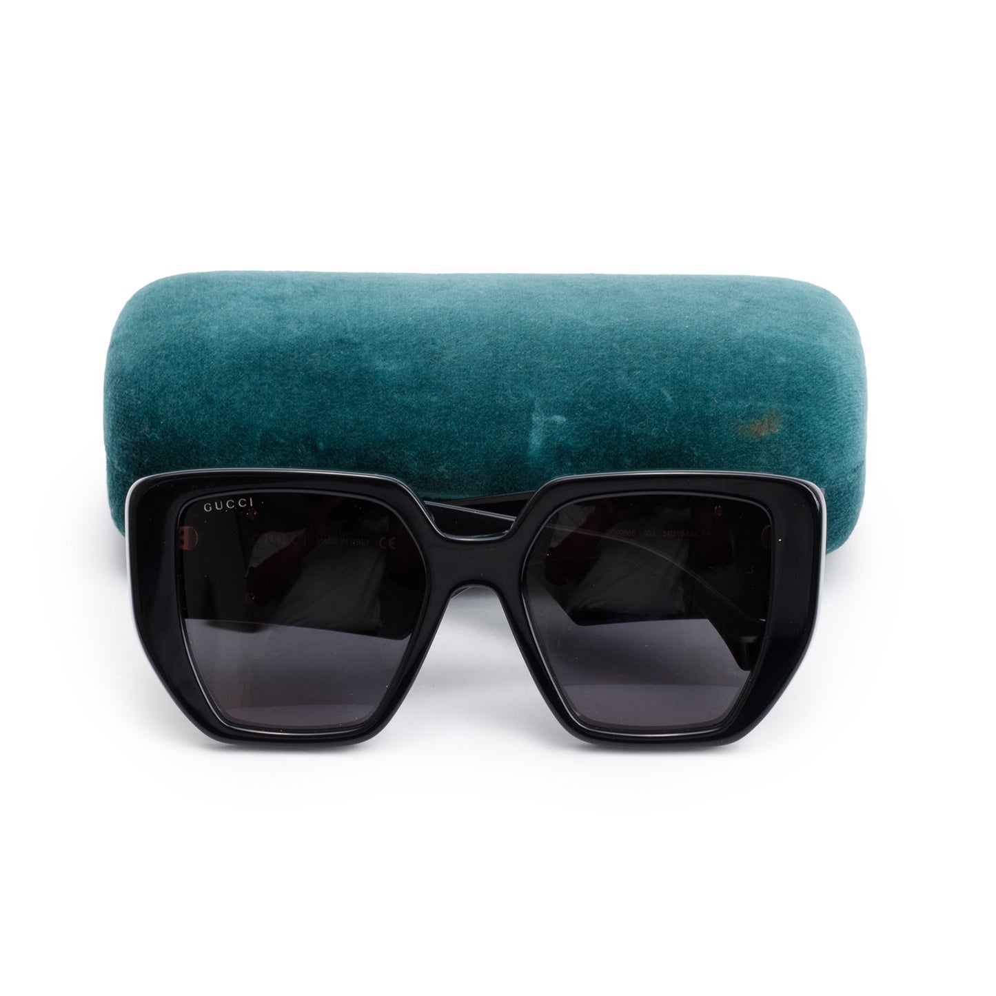 Gucci GG0956S Black Acetate GG Marmont Oversize Square Sunglasses