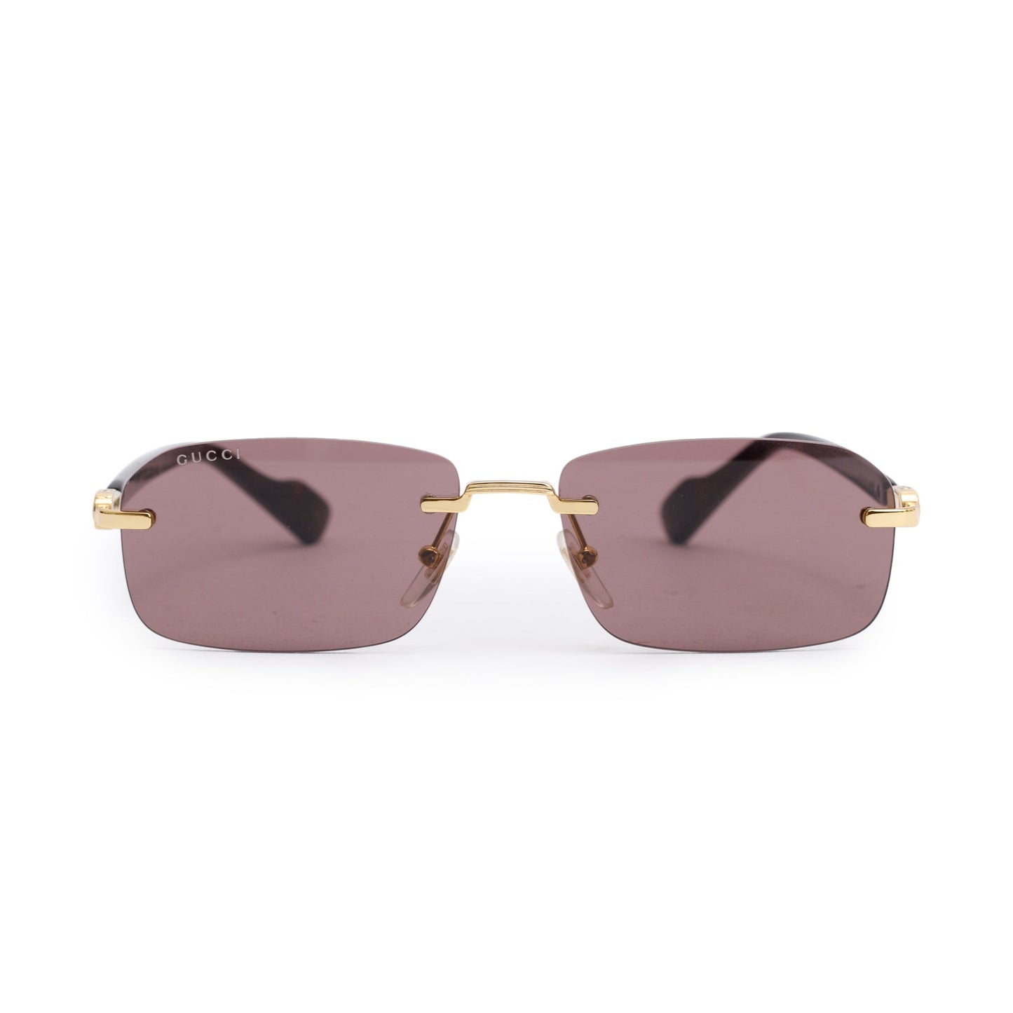 Gucci GG1221S Rectangular Rimless Sunglasses