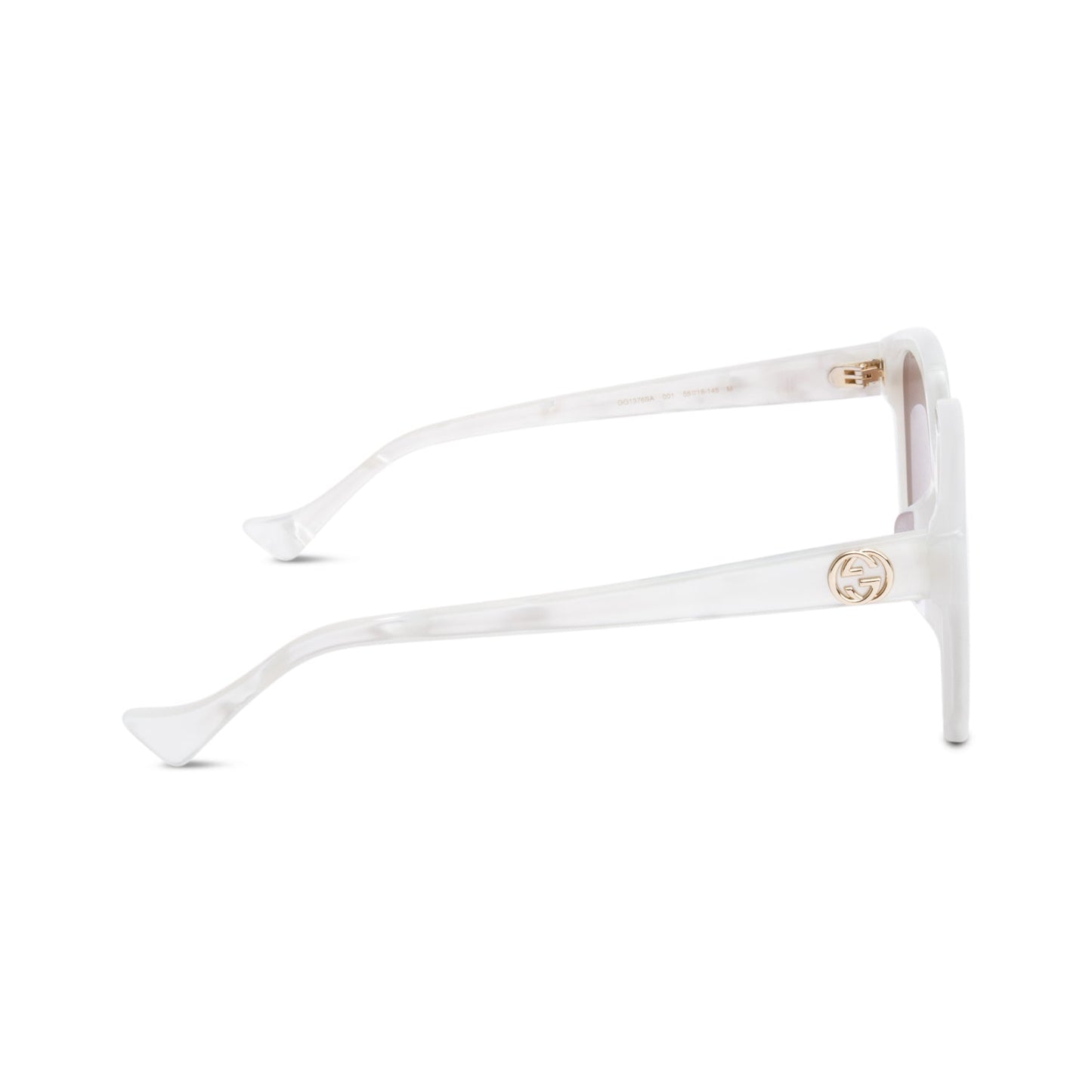 Gucci GG1376SA White Acetate 'Dans Le Vert Gucci' Square Sunglasses