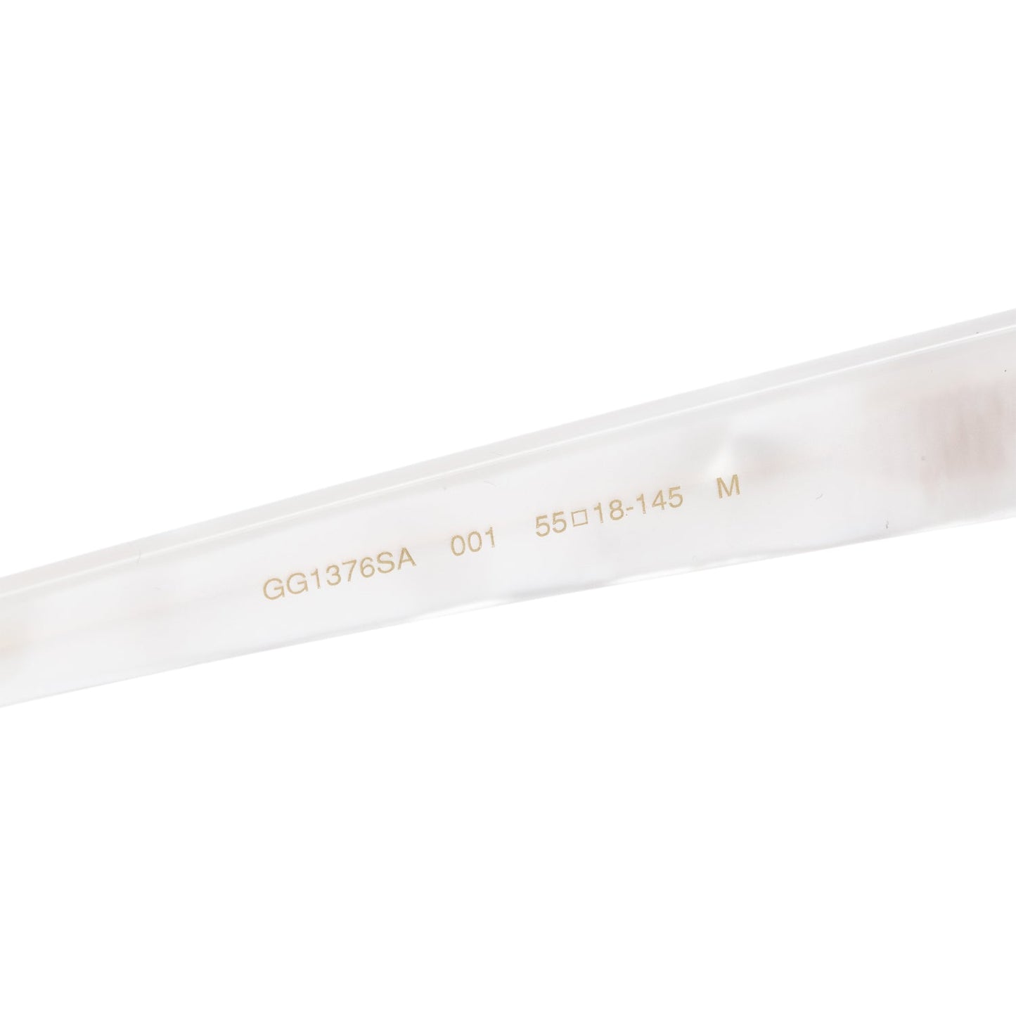 Gucci GG1376SA White Acetate 'Dans Le Vert Gucci' Square Sunglasses