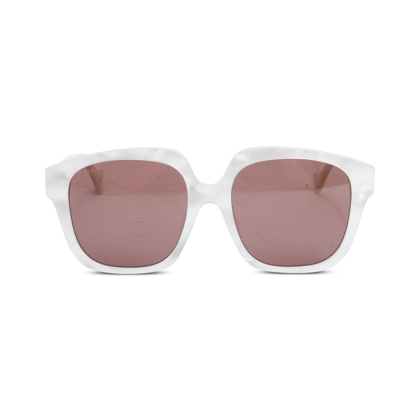 Gucci GG1376SA White Acetate 'Dans Le Vert Gucci' Square Sunglasses