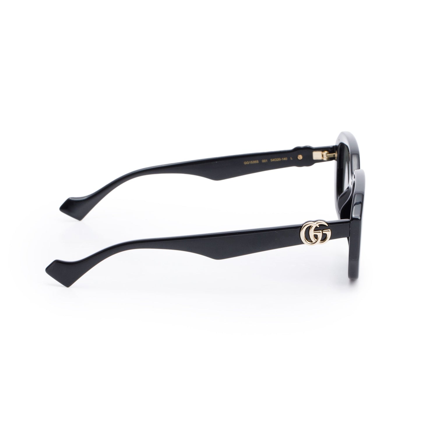 Gucci GG1535S Black Acetate GG Logo Geometric Sunglasses