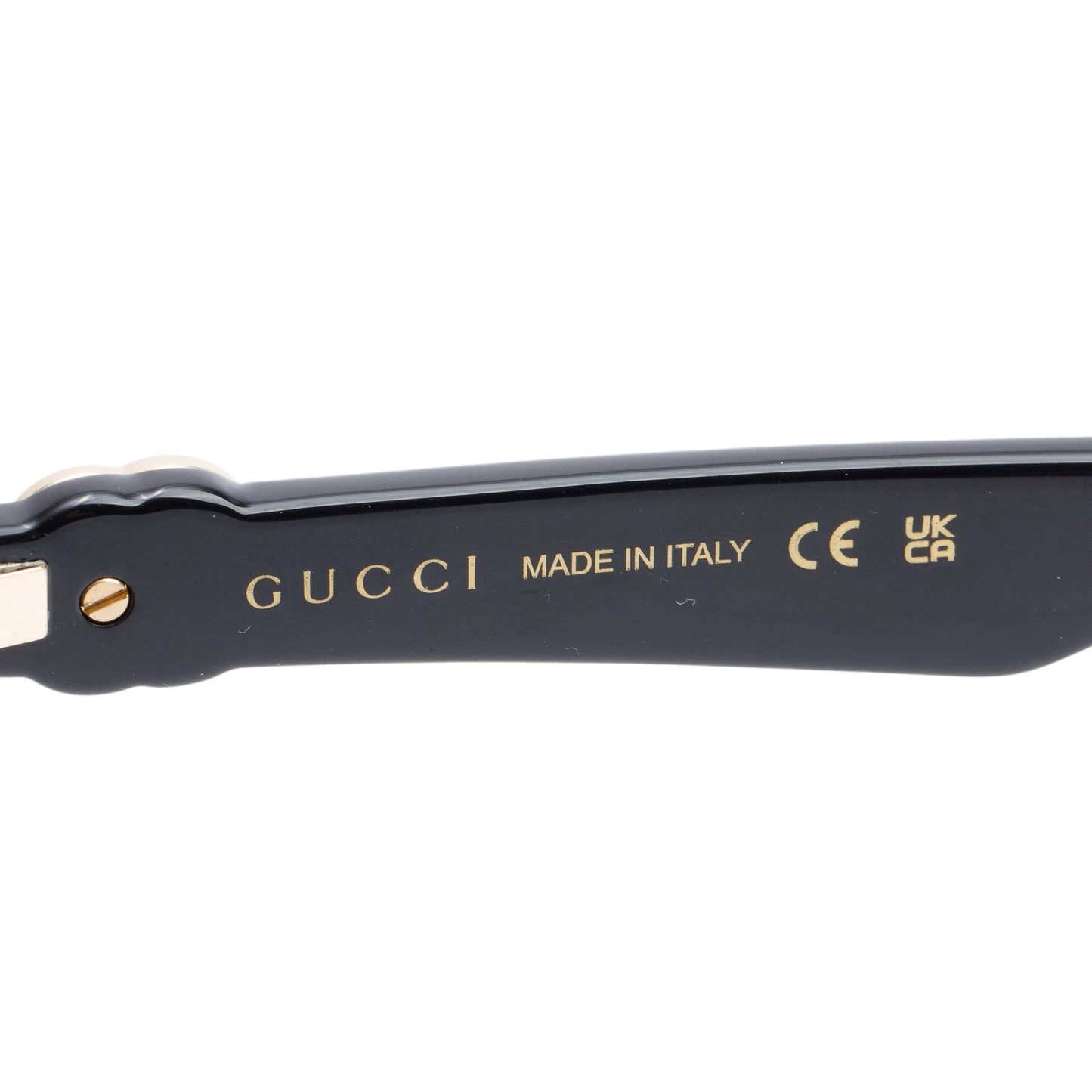Gucci GG1535S Black Acetate GG Logo Geometric Sunglasses