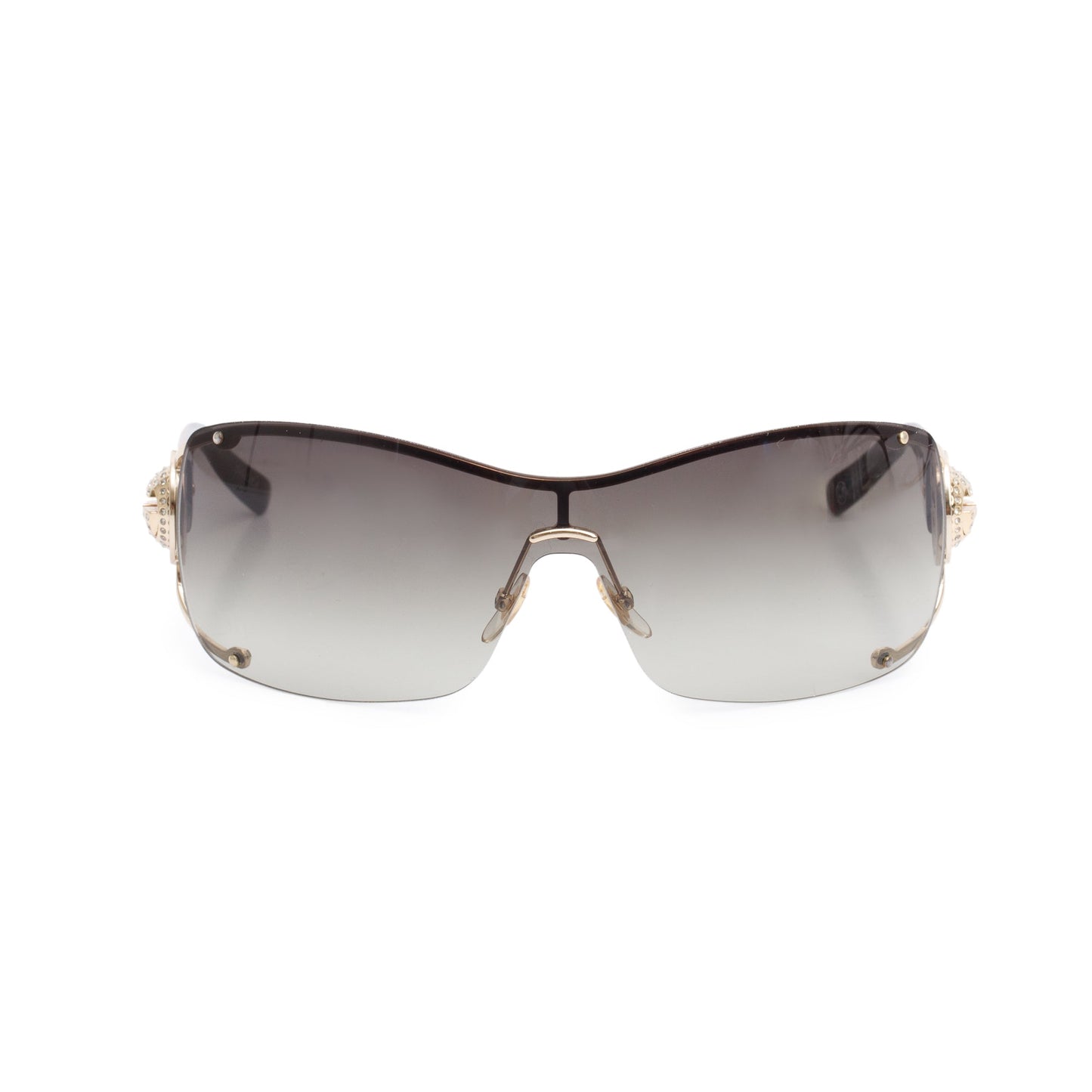 Gucci GG2829/S S Brown Havana Acetate Crystal GG Shield Sunglasses