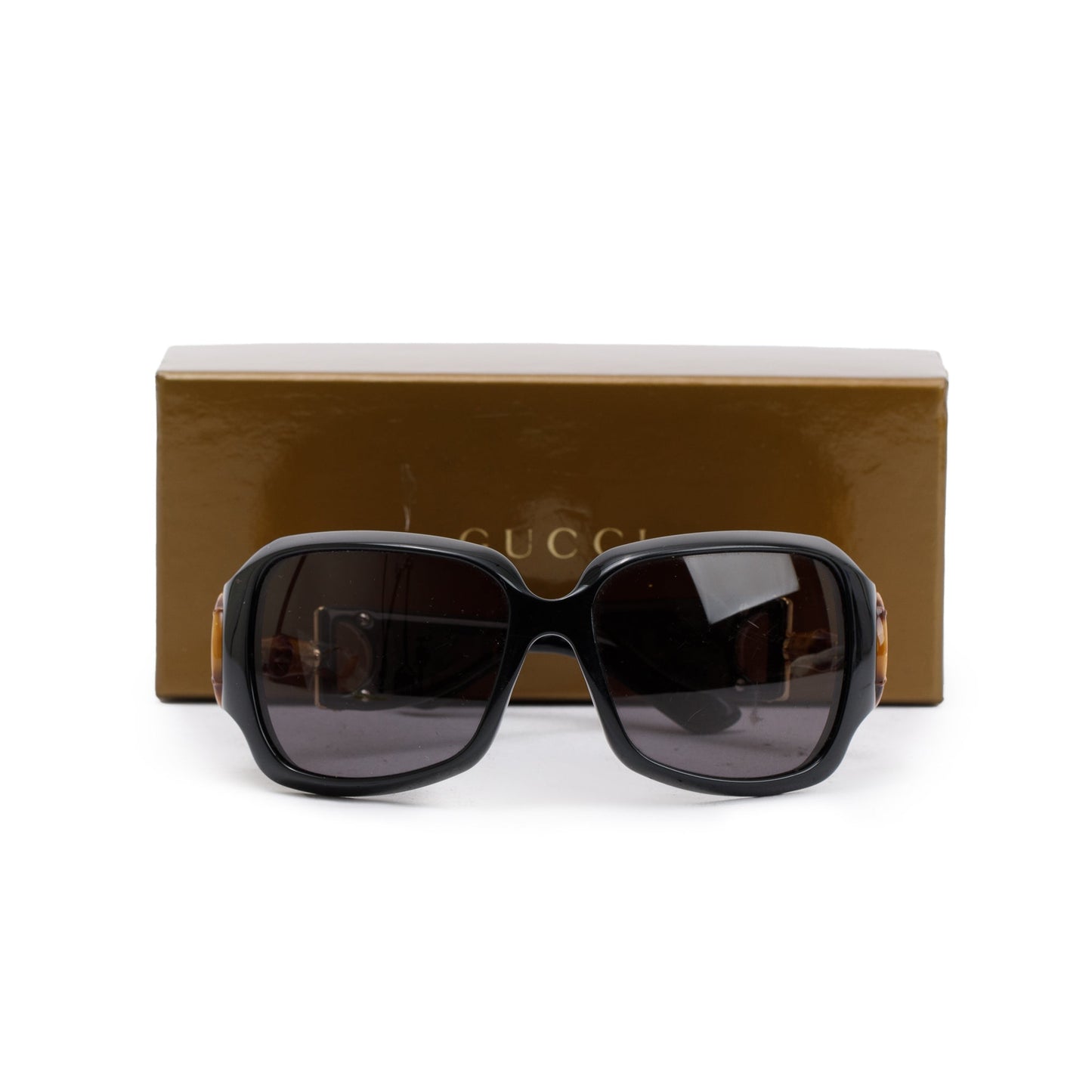 Gucci GG2969/S Black Acetate Bamboo Horsebit Sunglasses