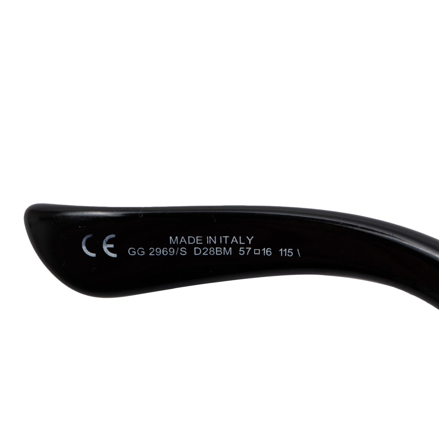 Gucci GG2969/S Black Acetate Bamboo Horsebit Sunglasses