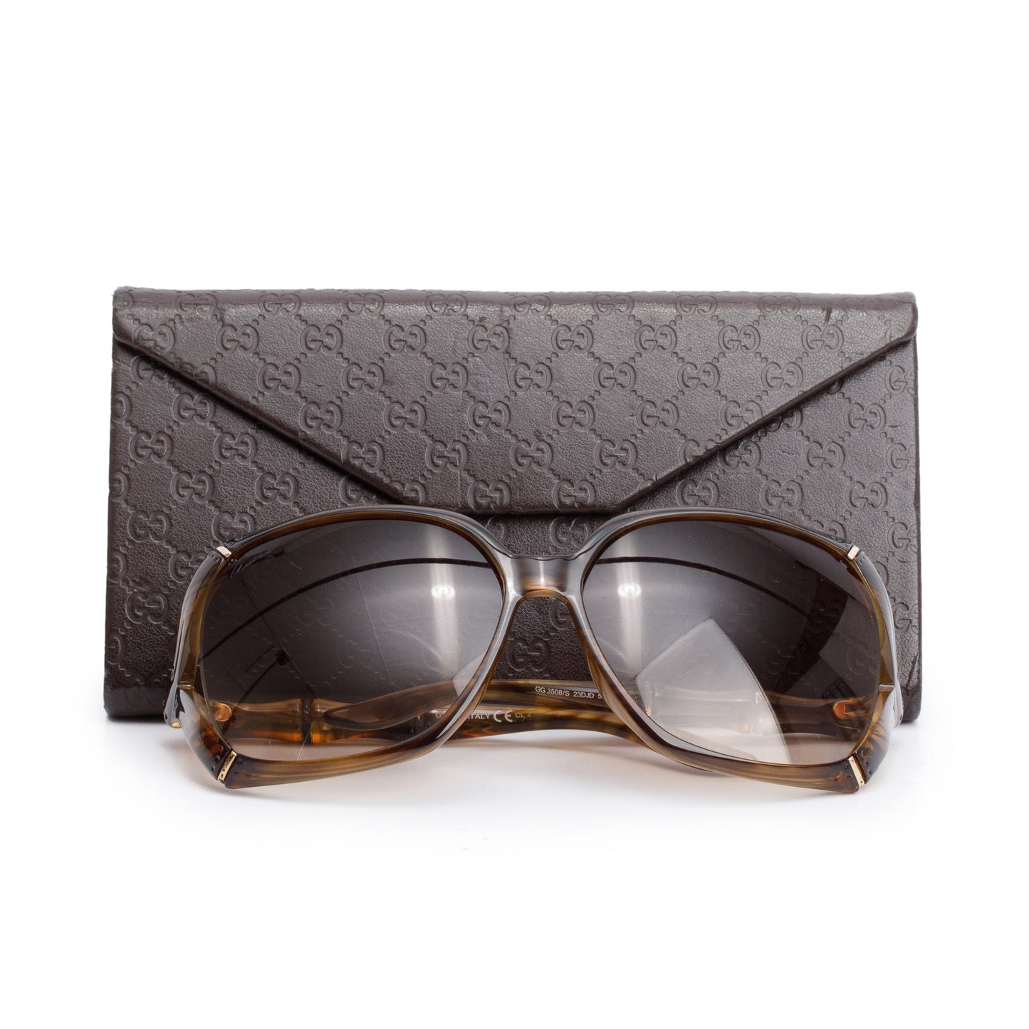 Gucci GG3508/S Brown Havana Acetate Bamboo Effect Sunglasses