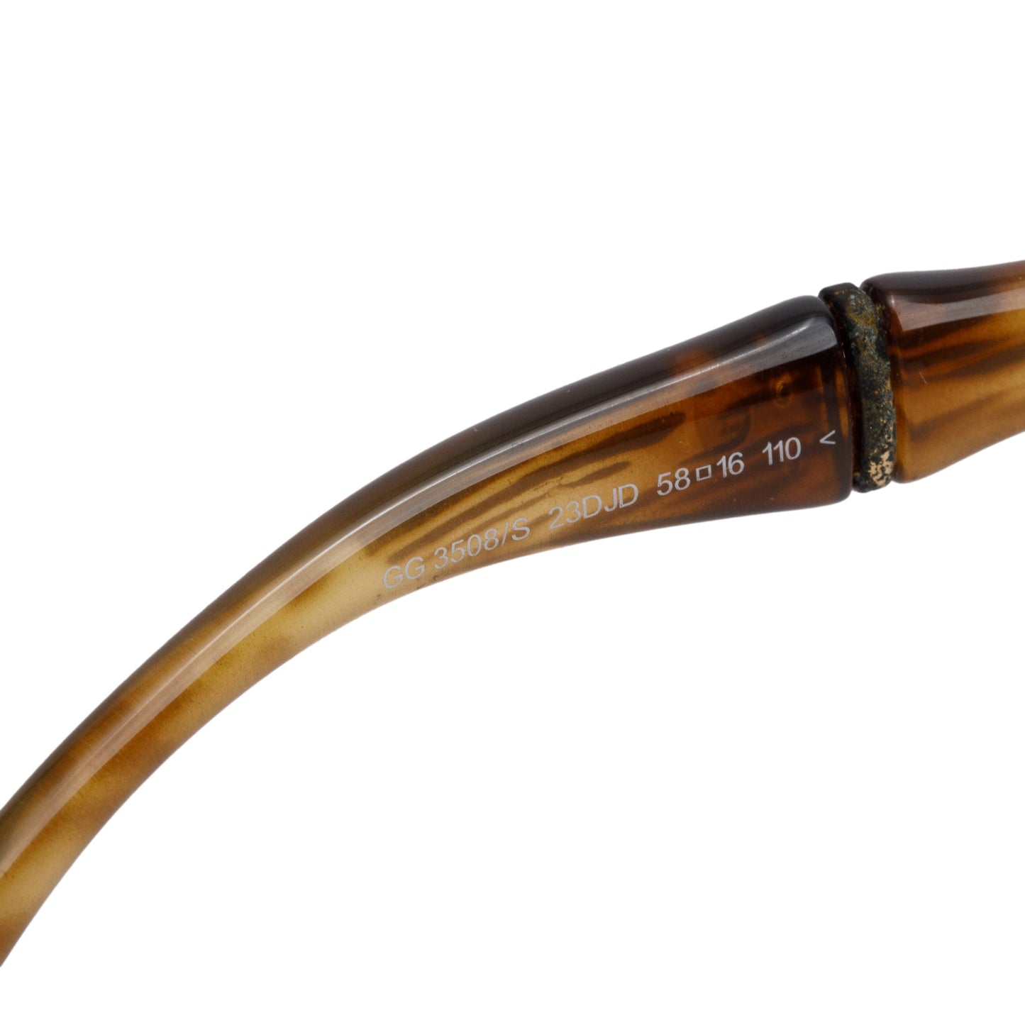 Gucci GG3508/S Brown Havana Acetate Bamboo Effect Sunglasses