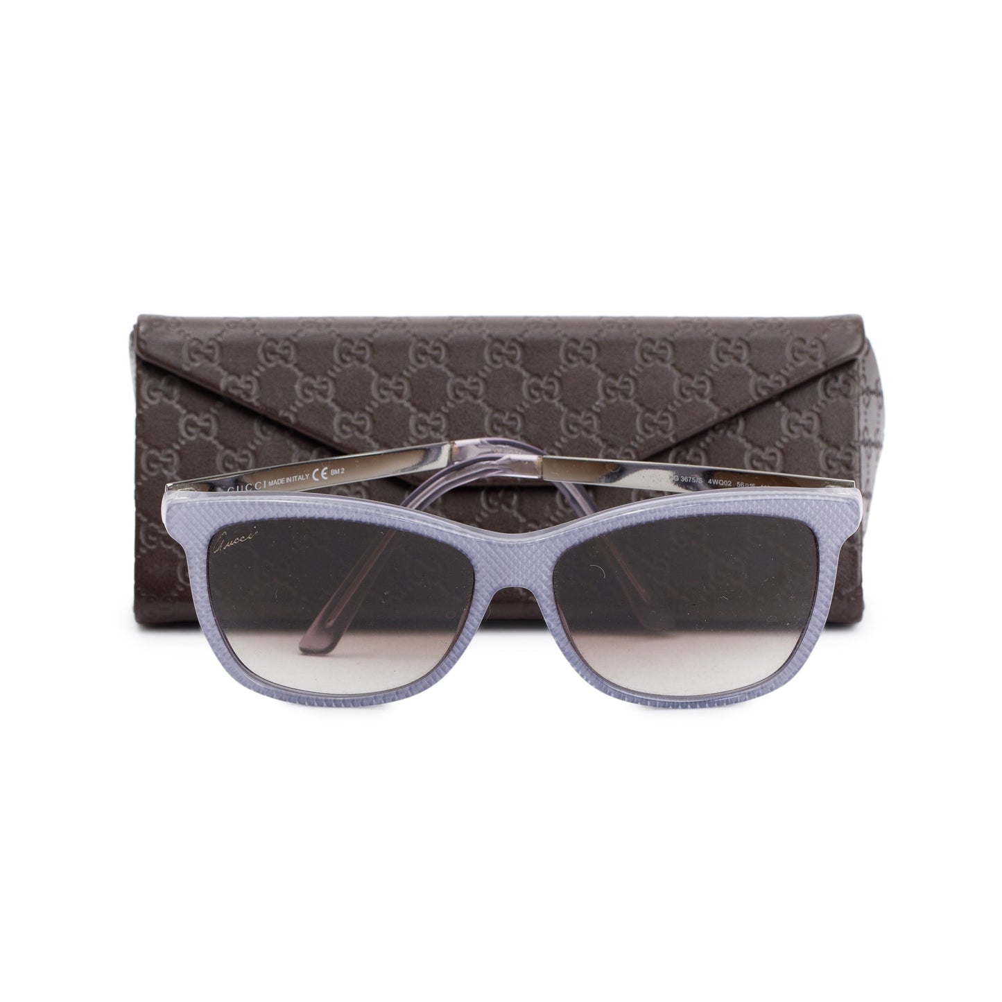 Gucci GG3675/S Blue Acetate Cat-Eye Sunglasses