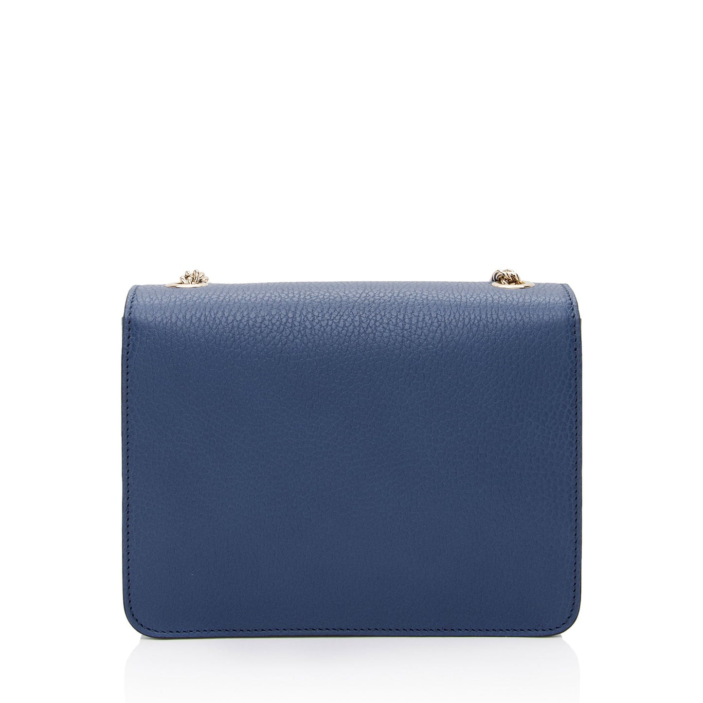 Gucci Grained Calfskin Interlocking G Small Shoulder Bag (SHF-s4DfUr)