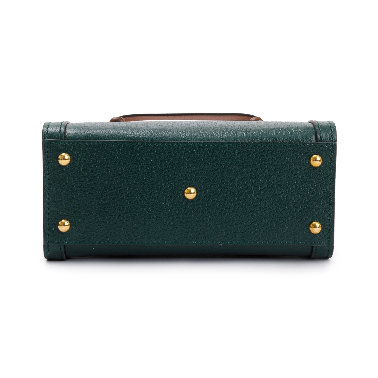 Gucci Green Calfskin Leather Diana Mini Tote Bag