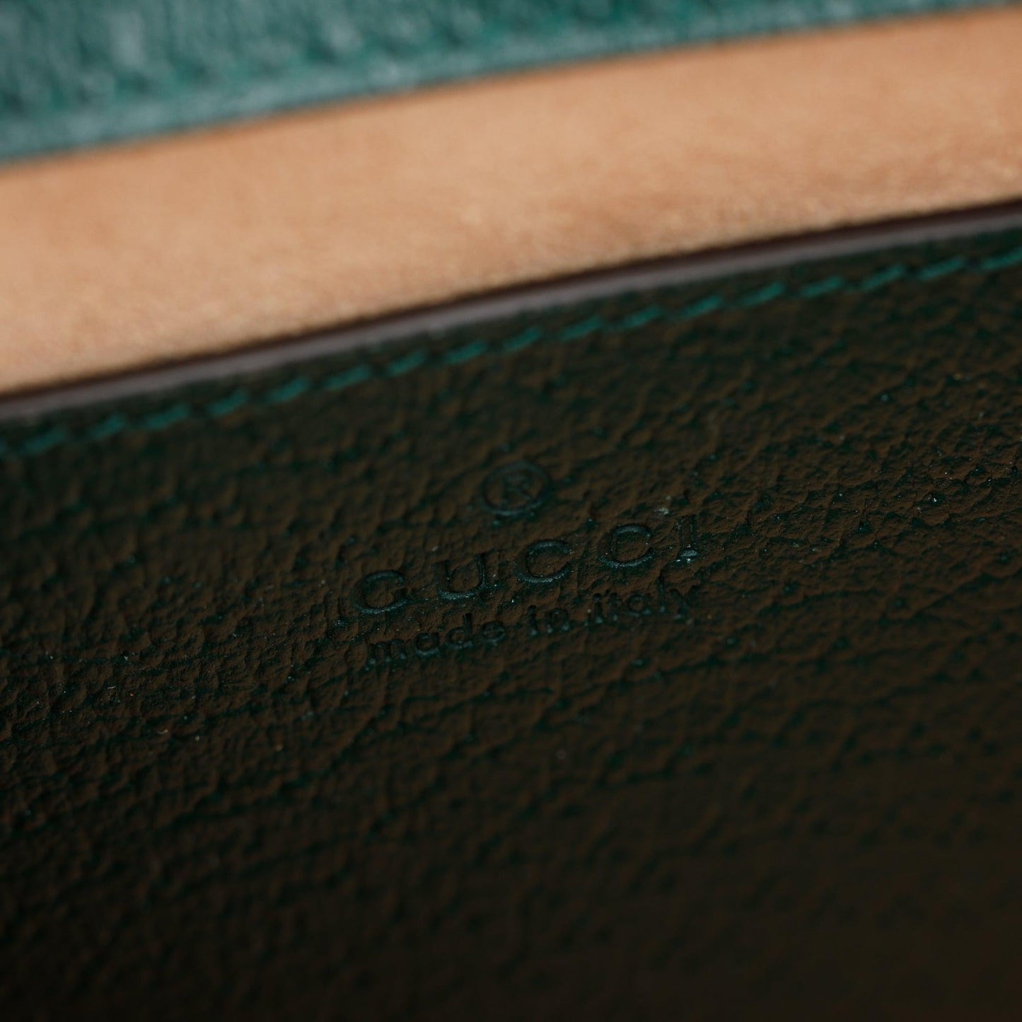 Gucci Green Calfskin Leather Diana Mini Tote Bag