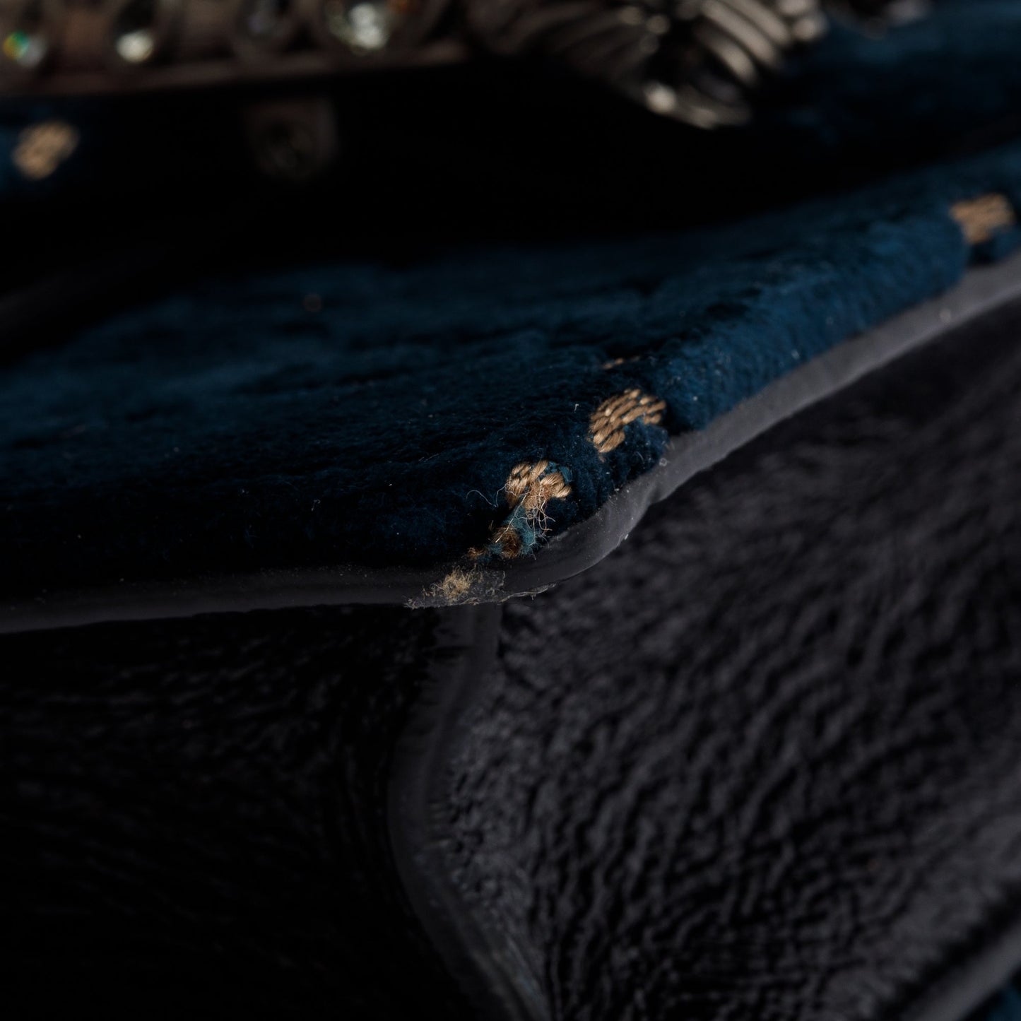 Gucci Green GG Embossed Velvet Dionysus Super Mini Bag