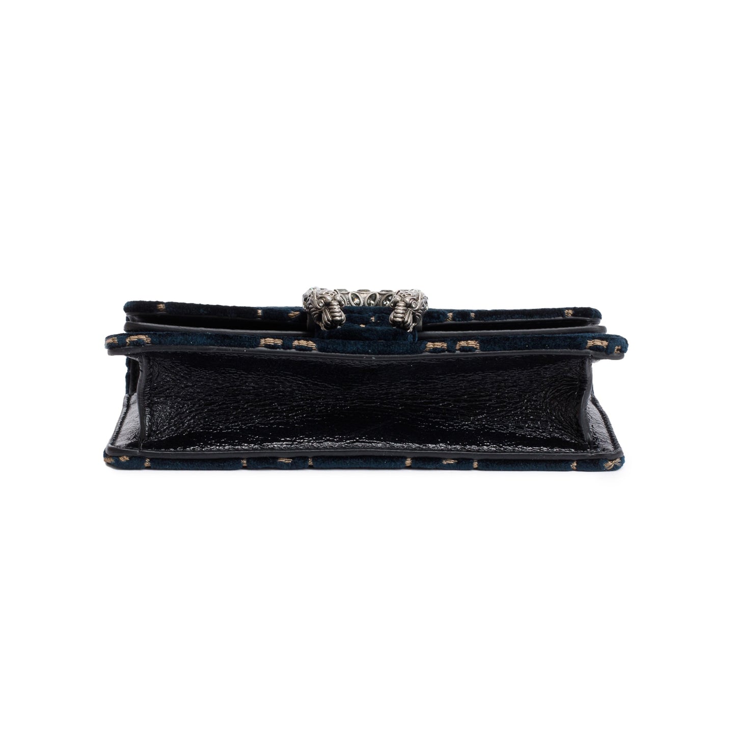Gucci Green GG Embossed Velvet Dionysus Super Mini Bag