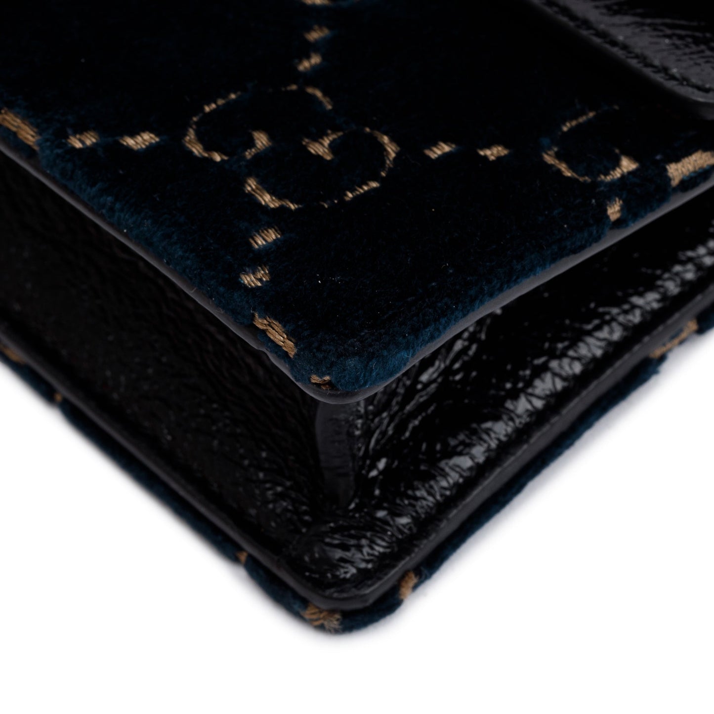 Gucci Green GG Embossed Velvet Dionysus Super Mini Bag