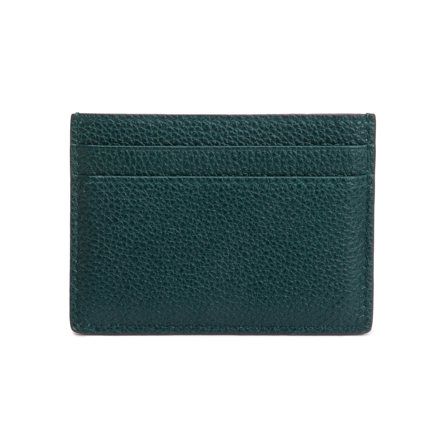 Gucci Green Grainy Leather Zumi Card Holder