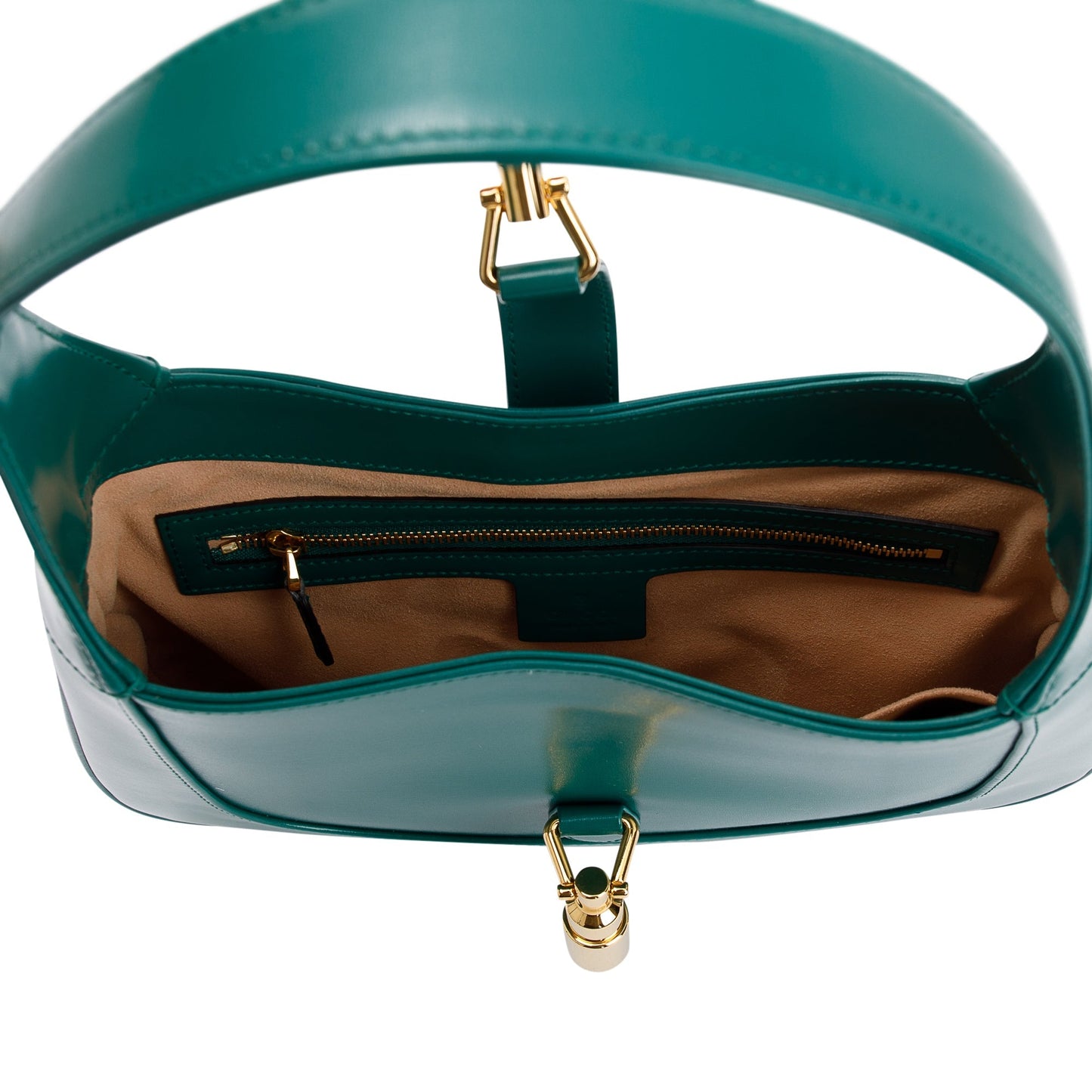 Gucci Green Leather Jackie 1961 Small Shoulder Bag