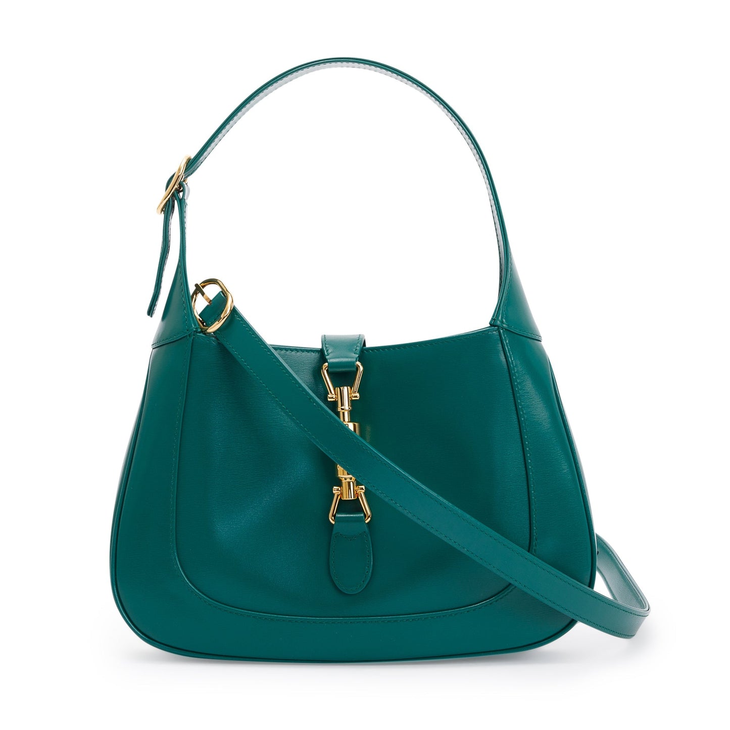 Gucci Green Leather Jackie 1961 Small Shoulder Bag