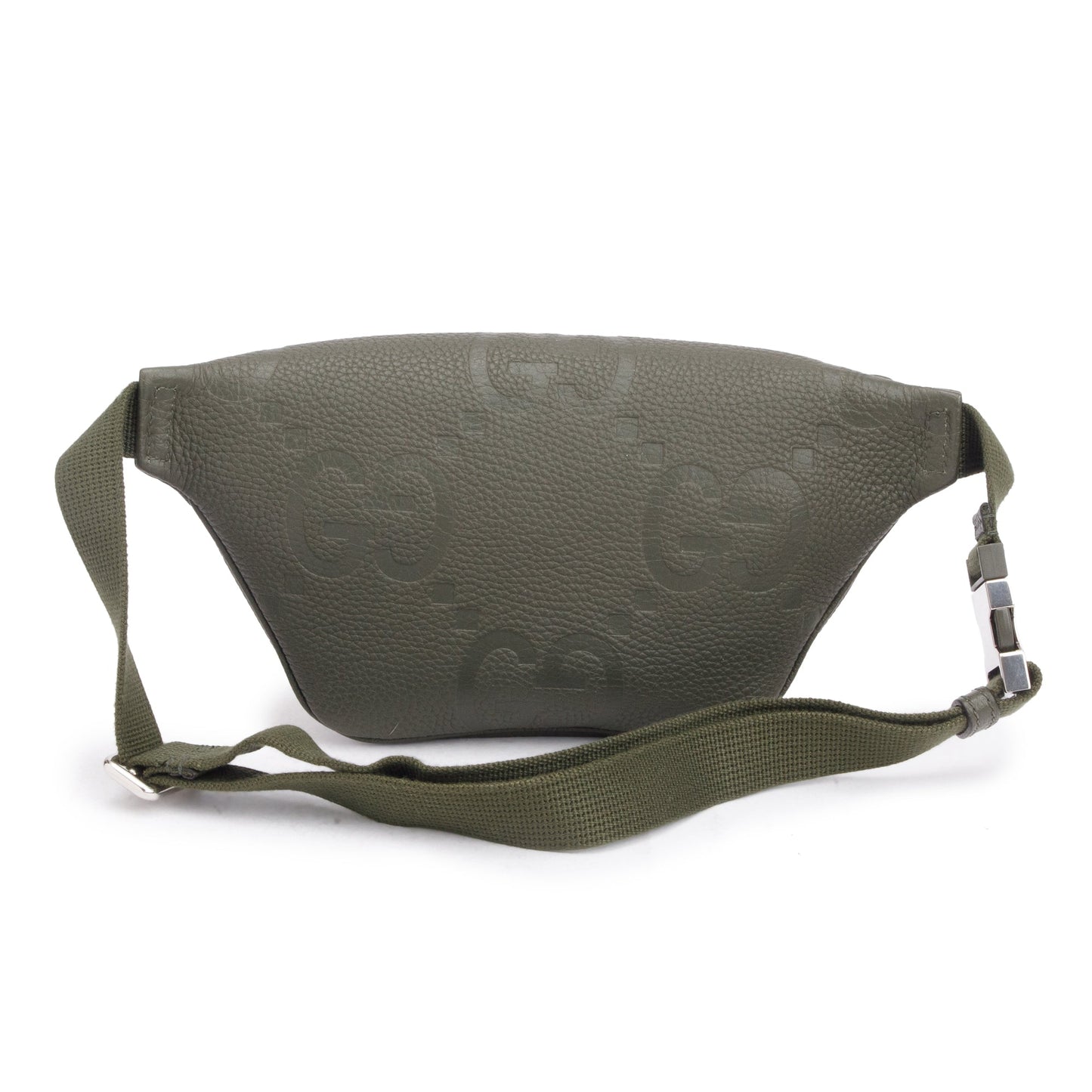 Gucci Green Leather Jumbo GG Small Belt Bag