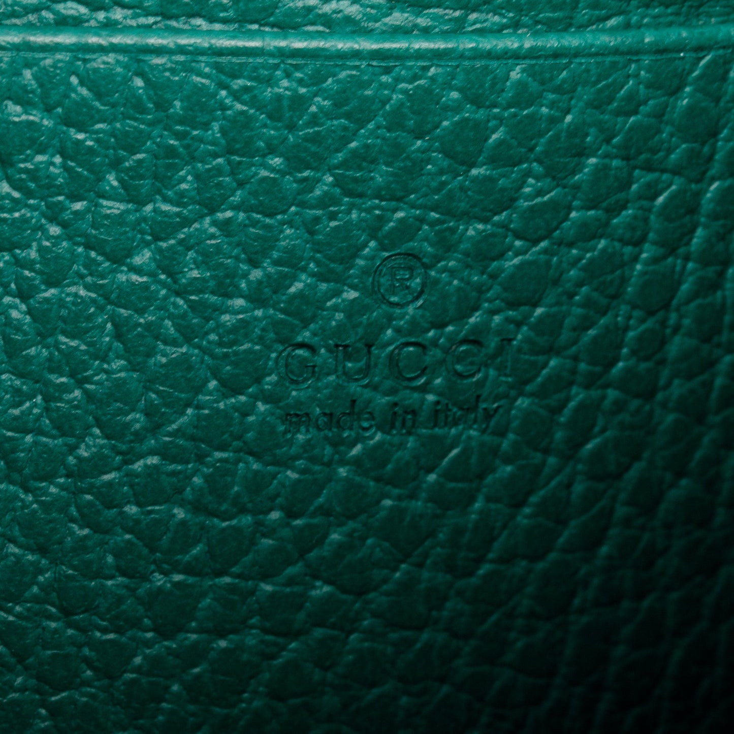 Gucci Green Leather Mini Dionysus Wallet on Chain