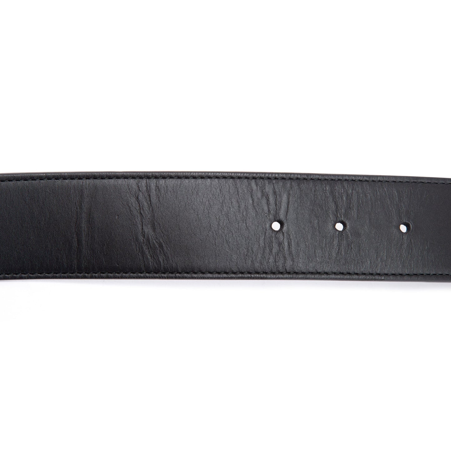 Gucci Green & Red Web Canvas & Black Leather Belt with Double G Buckle