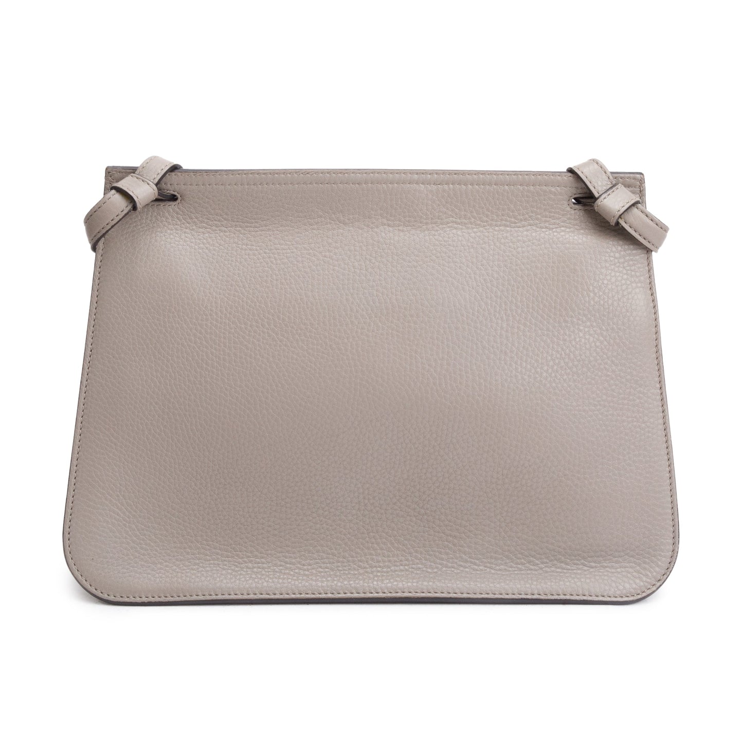 Gucci Grey Calfskin Leather Medium Bamboo Daily Crossbody Bag