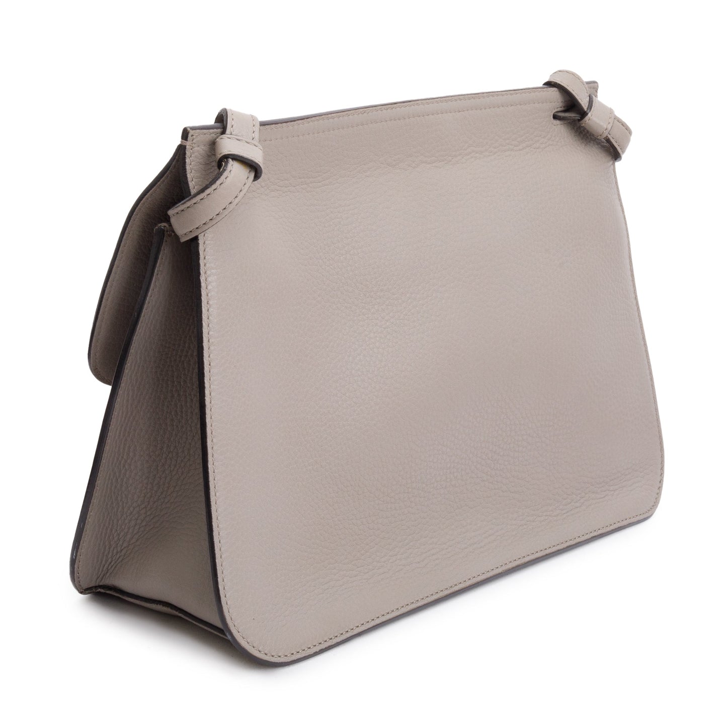 Gucci Grey Calfskin Leather Medium Bamboo Daily Crossbody Bag