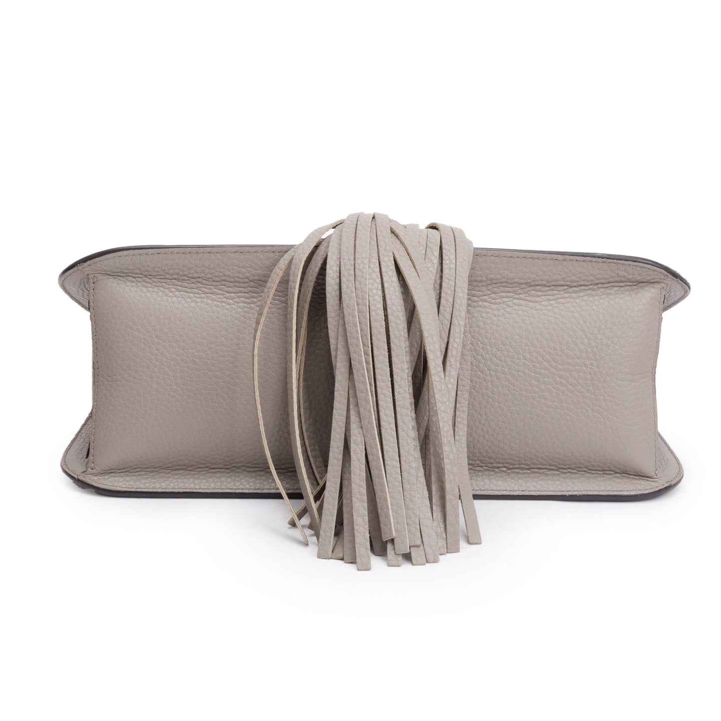 Gucci Grey Calfskin Leather Medium Bamboo Daily Crossbody Bag