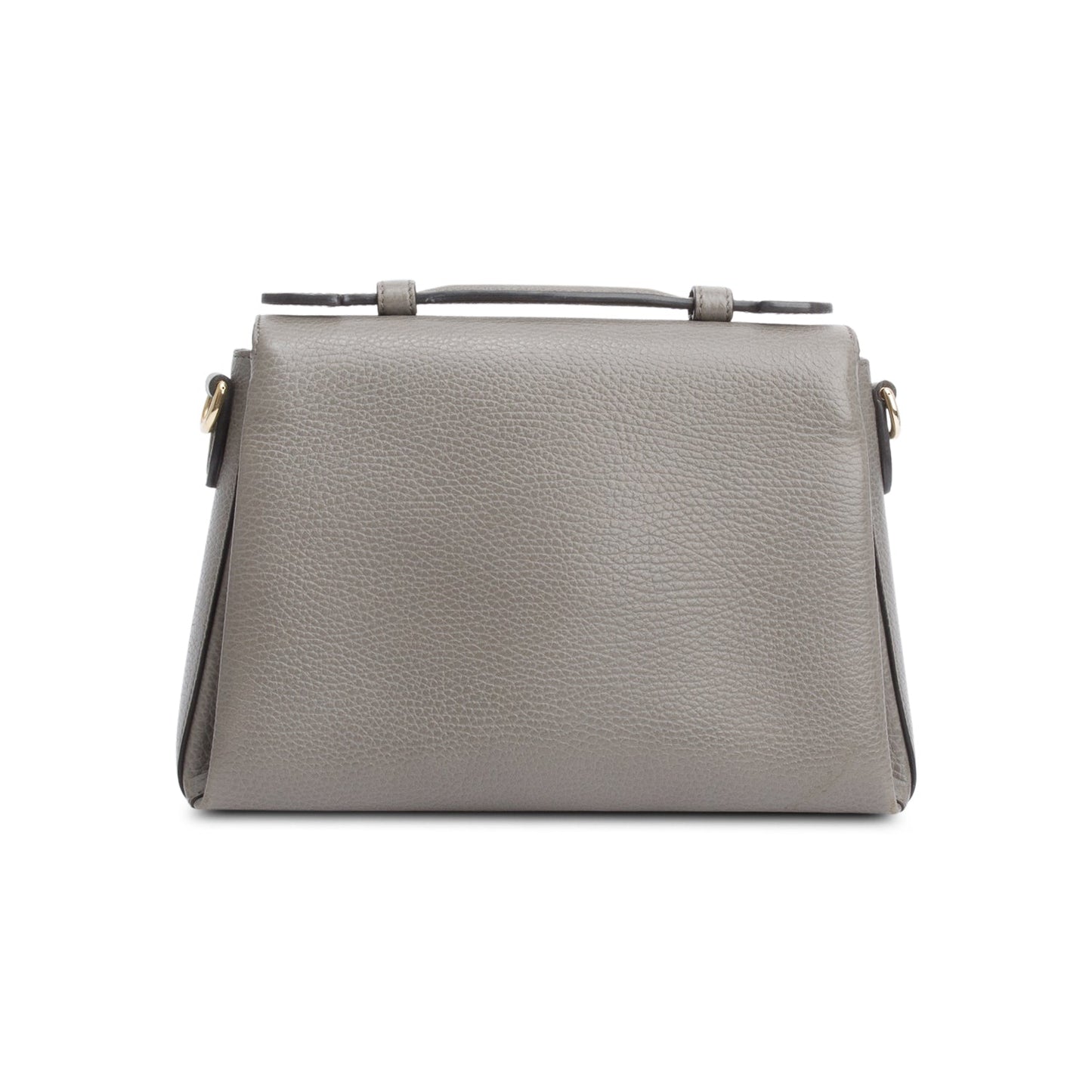 Gucci Grey Dollar Leather Interlocking G Top Handle Shoulder Bag