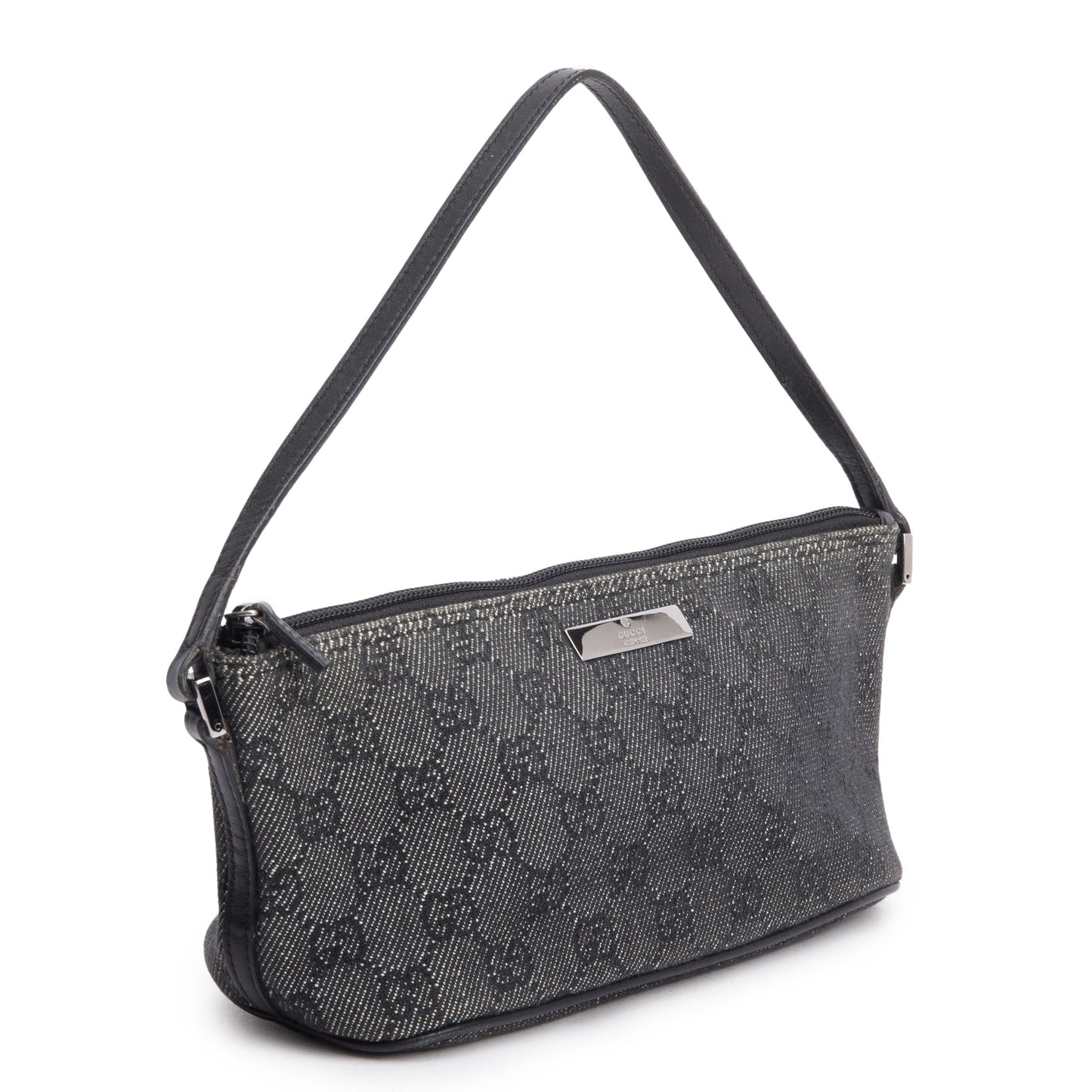 Gucci Grey GG Canvas Boat Pochette