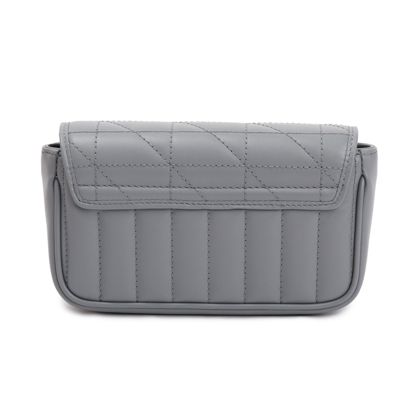 Gucci Grey GG Marmont Matelasse Leather Super Mini Bag