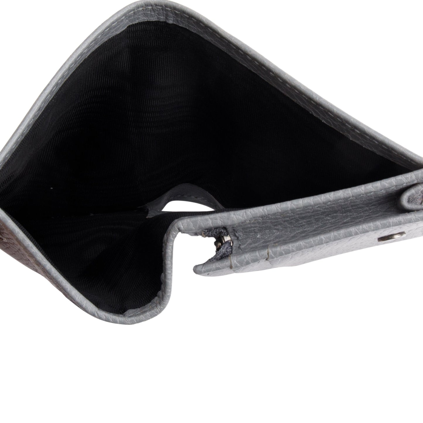 Gucci Grey Leather Card Case Wallet