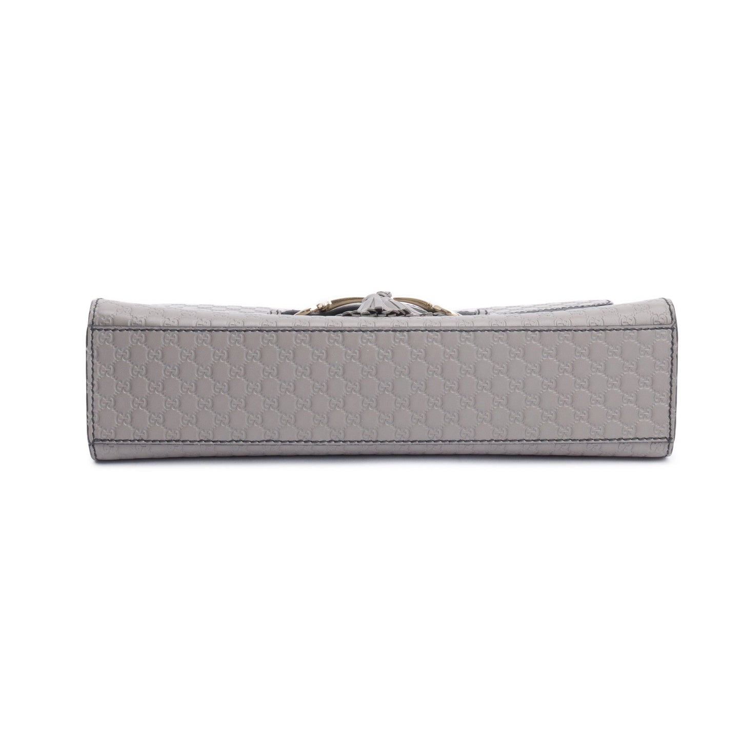 Gucci Grey Microguccissima Leather Medium Emily Chain Shoulder Bag