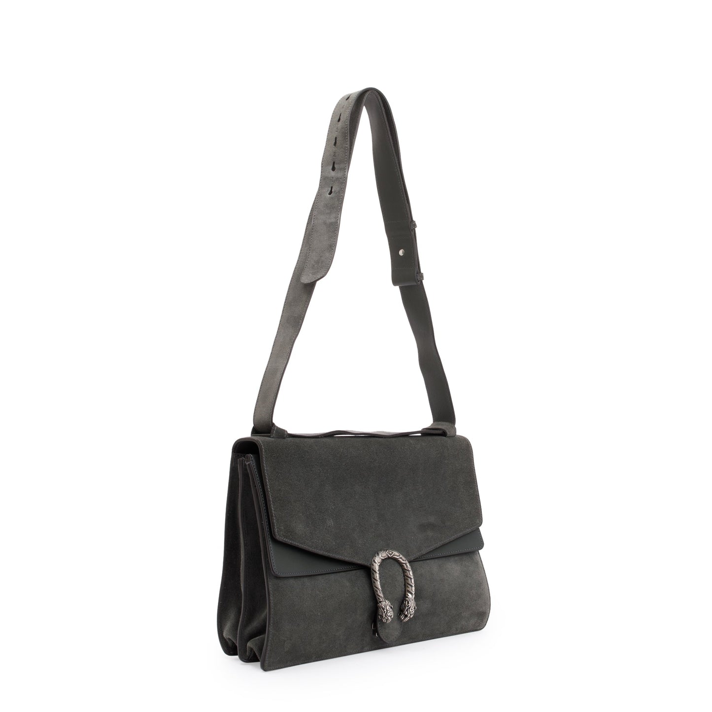 Gucci Grey Suede Medium Dionysus Messenger Bag