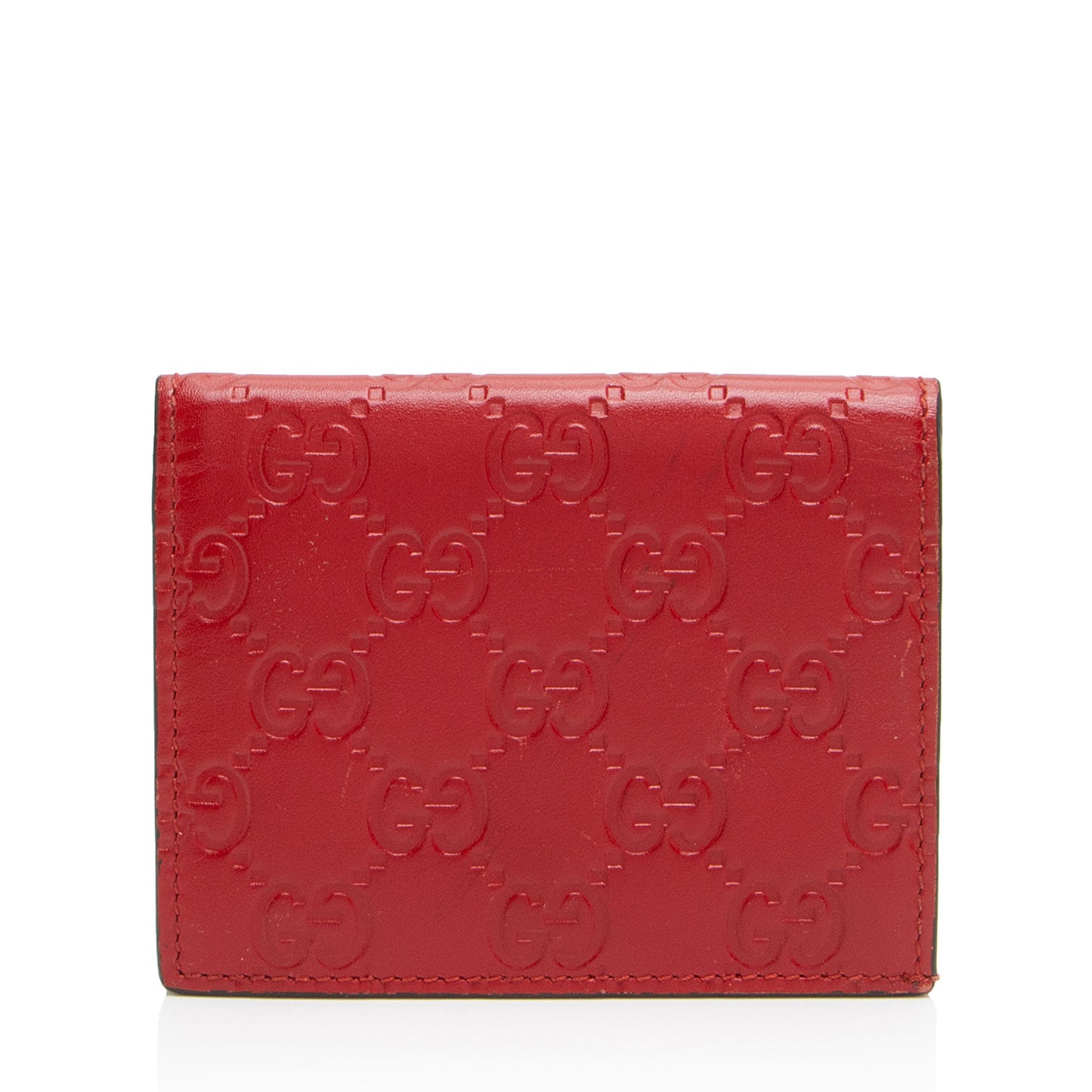 Gucci Guccissima Leather Bifold Card Case