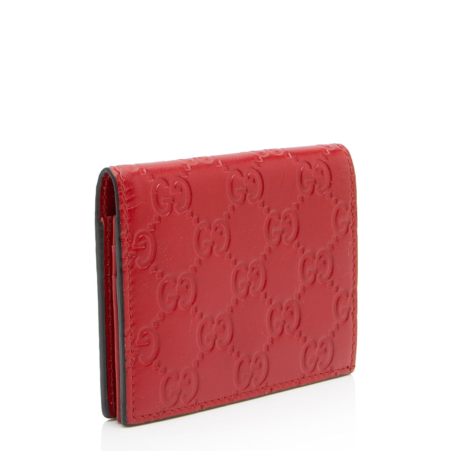 Gucci Guccissima Leather Bifold Card Case