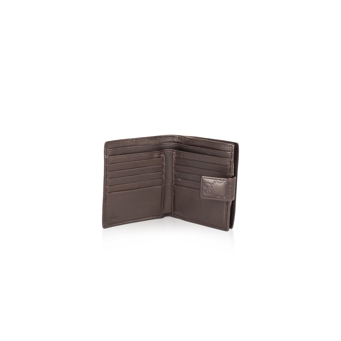Gucci Guccissima Leather Compact Wallet