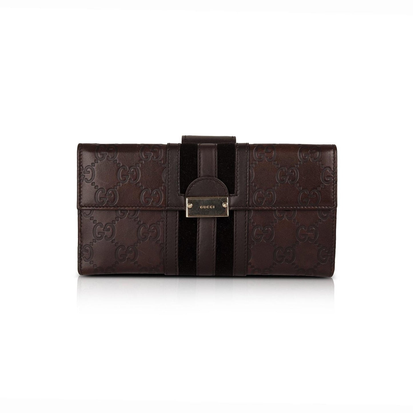 Gucci Guccissima Leather Continental Wallet