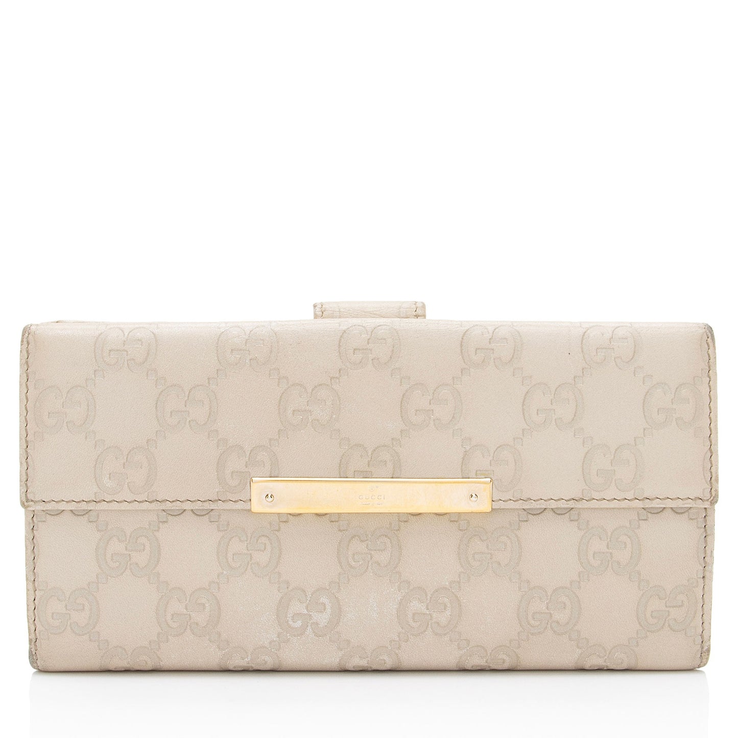 Gucci Guccissima Leather Flap Continental Wallet