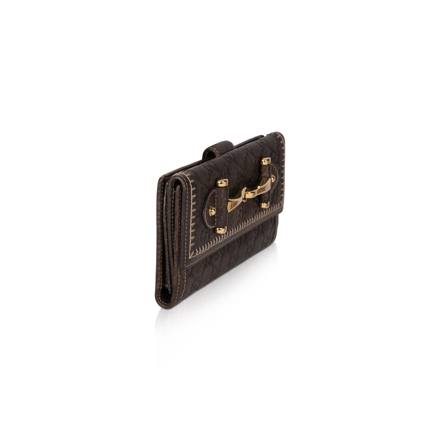 Gucci Guccissima Leather Horsebit Continental Wallet