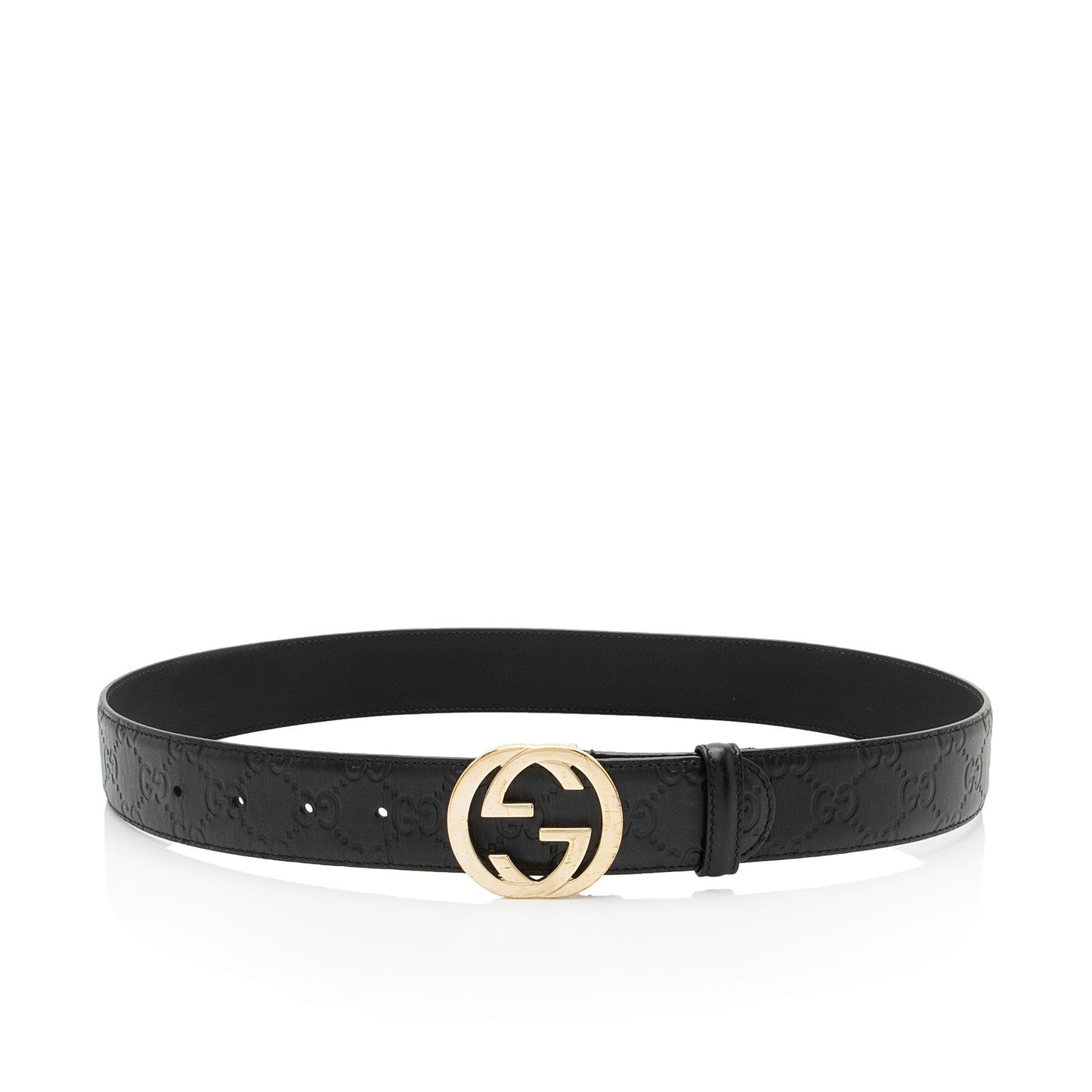 Gucci Guccissima Leather Interlocking G Belt - Size 32 / 80