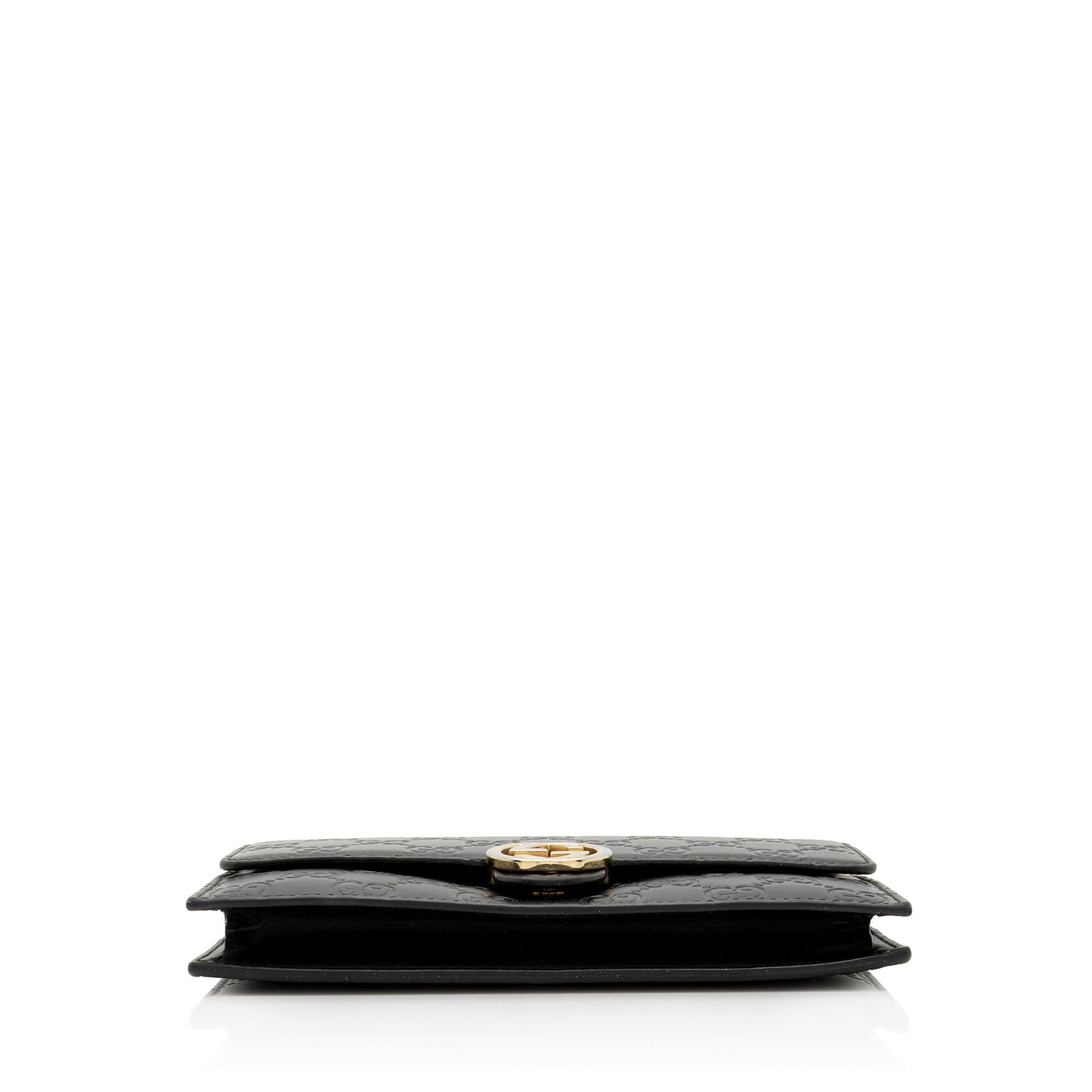 Gucci Guccissima Leather Interlocking G Chain Wallet (SHF-QK9Cxy)