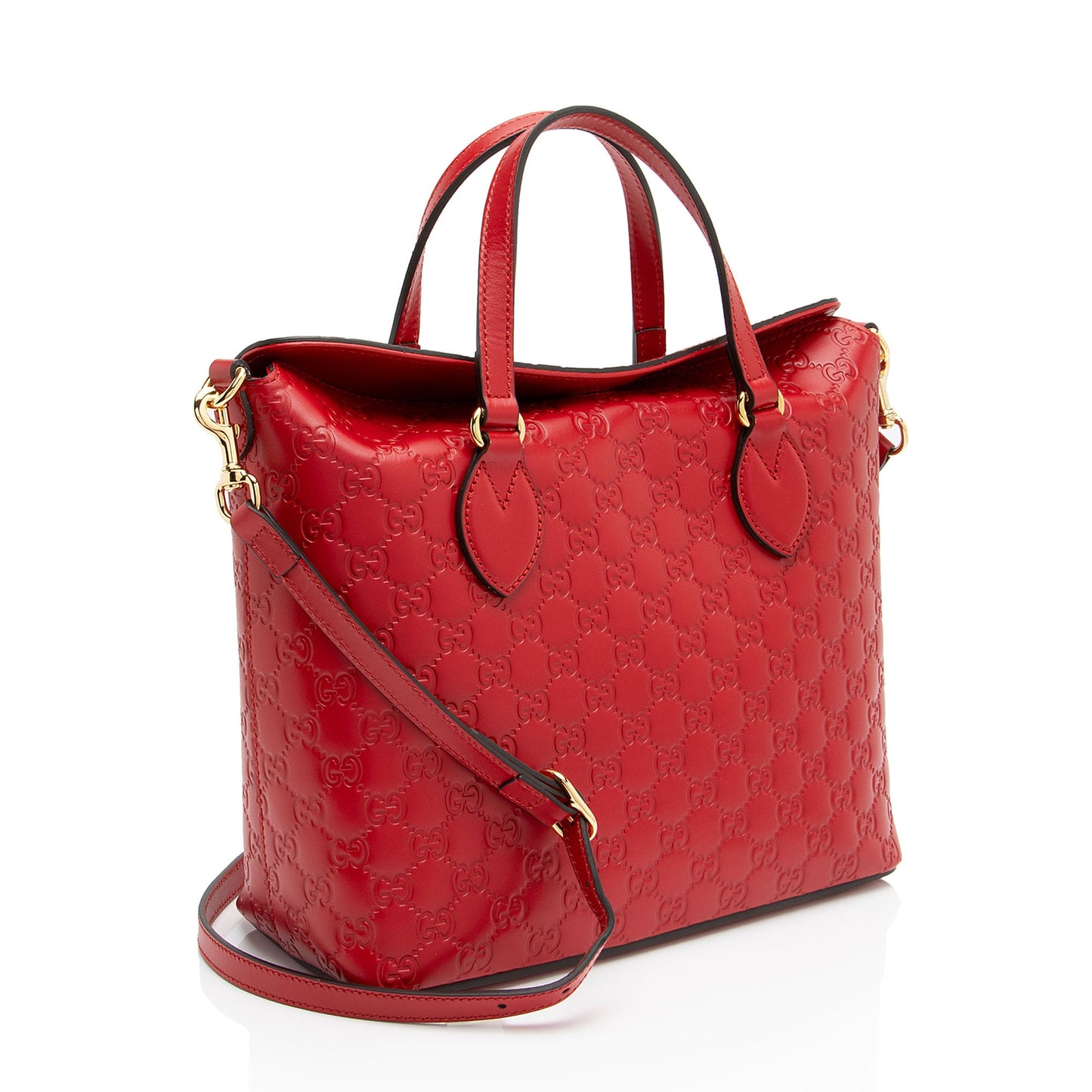 Gucci Guccissima Leather Linea A Fold Over Tote
