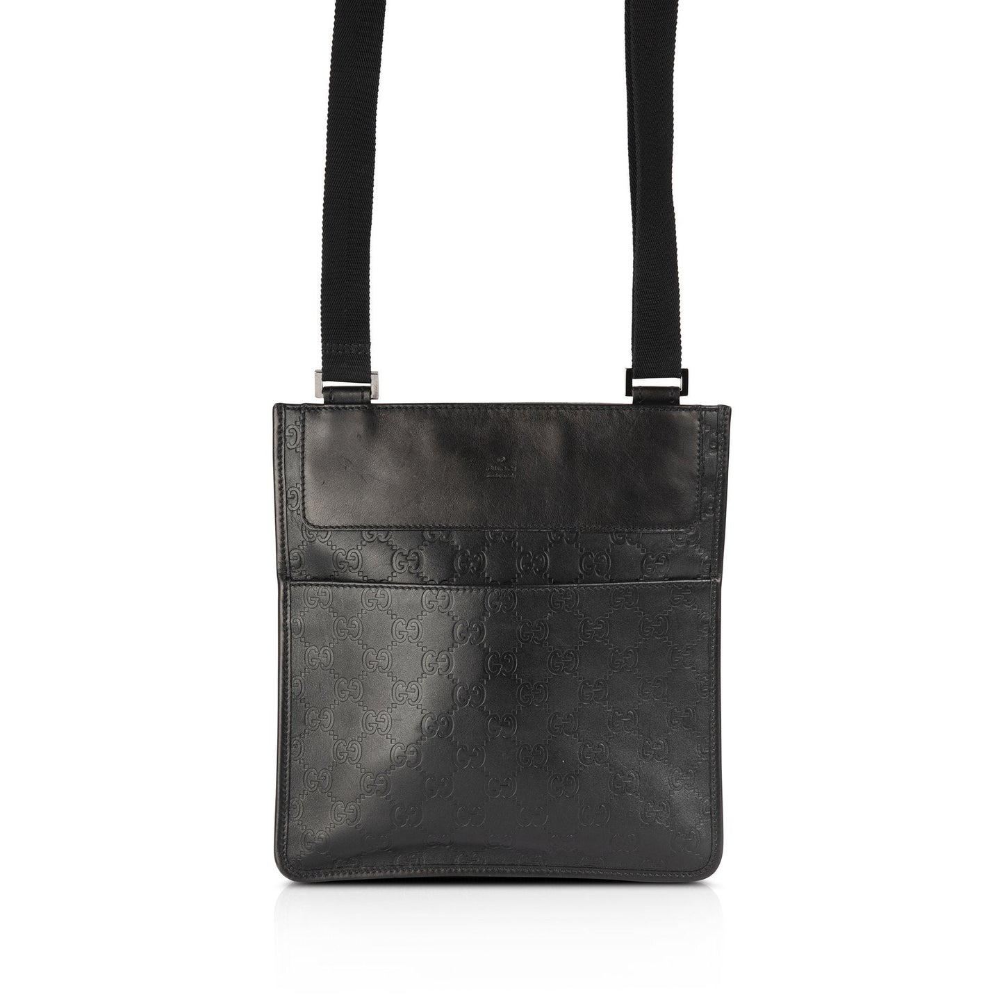 Gucci Guccissima Leather Messenger Bag