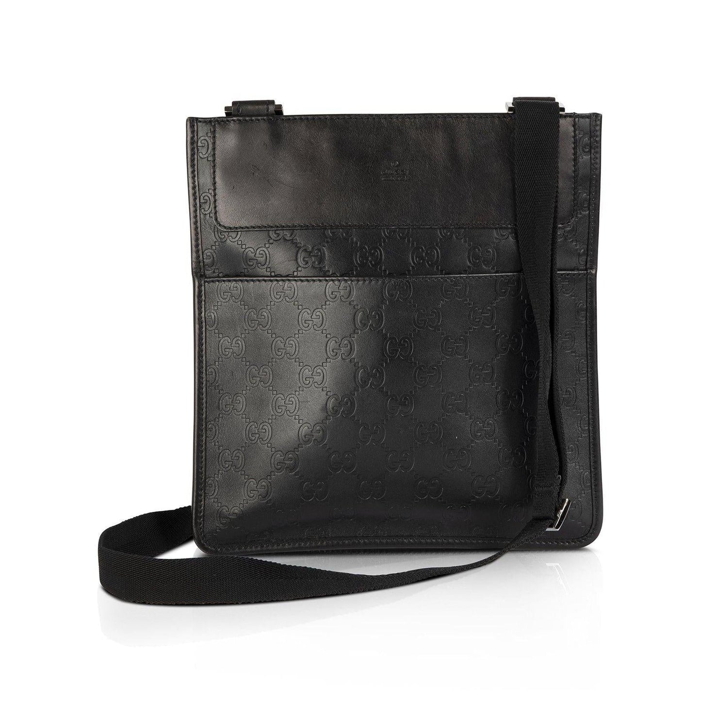 Gucci Guccissima Leather Messenger Bag