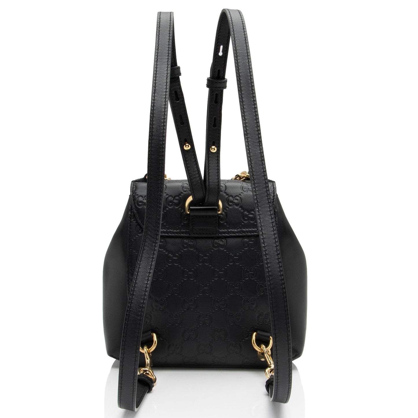 Gucci Guccissima Leather Padlock Backpack