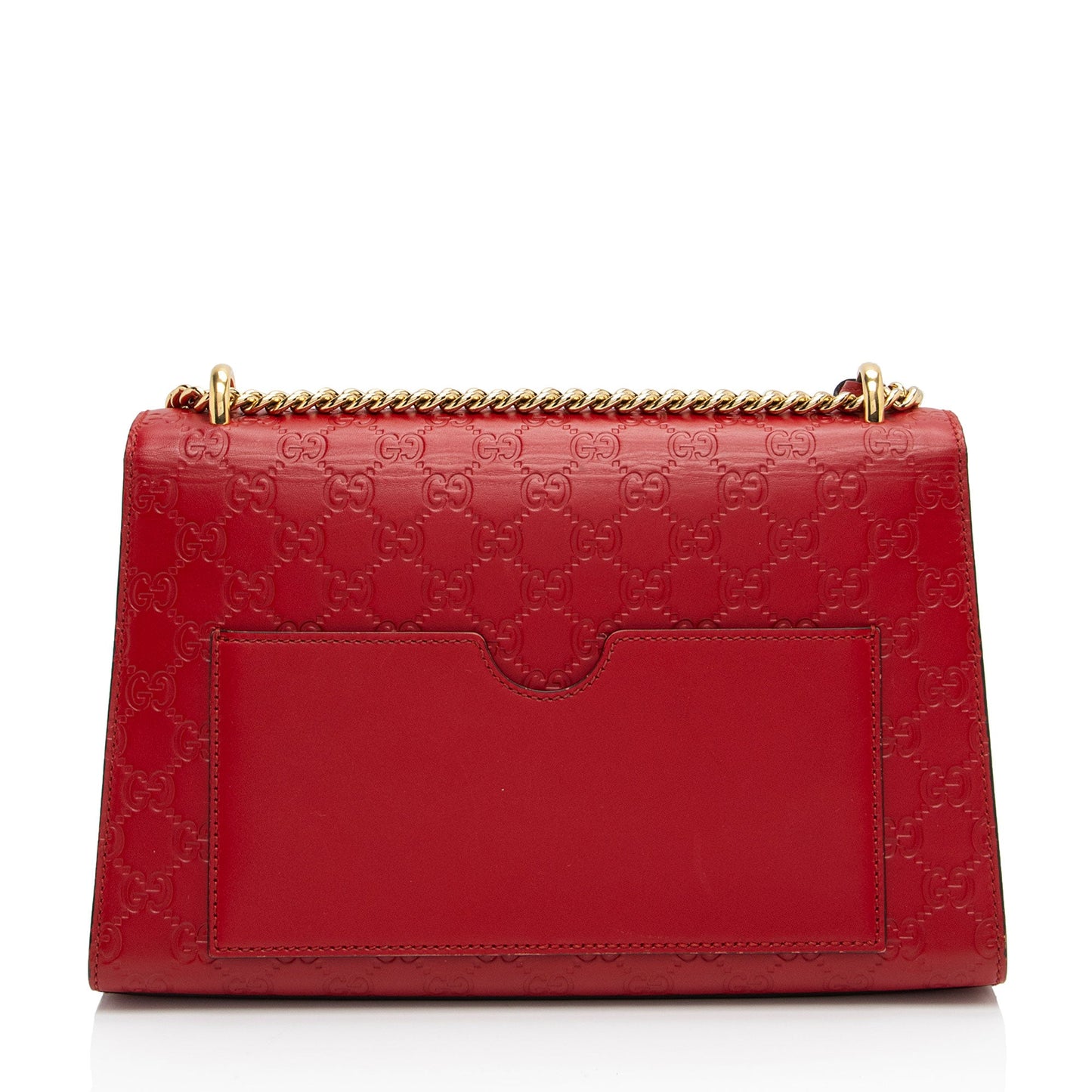 Gucci Guccissima Leather Padlock Medium Shoulder Bag (SHF-fXEhOA)